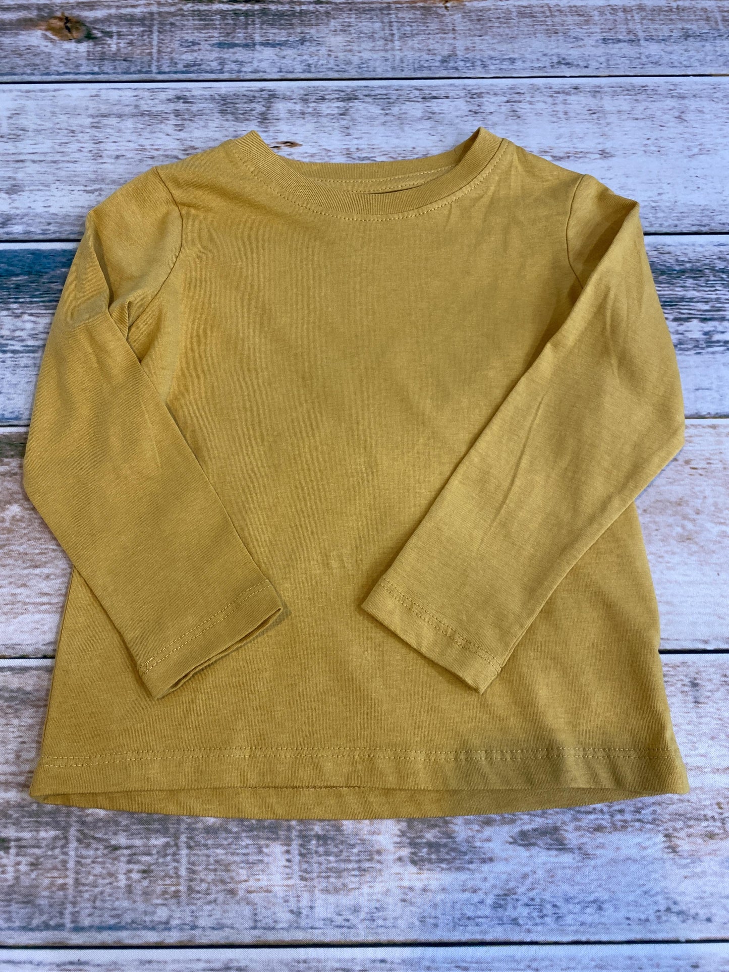 H&M Boys Mustard Long Sleeve T-Shirt Size: 2T Mustard