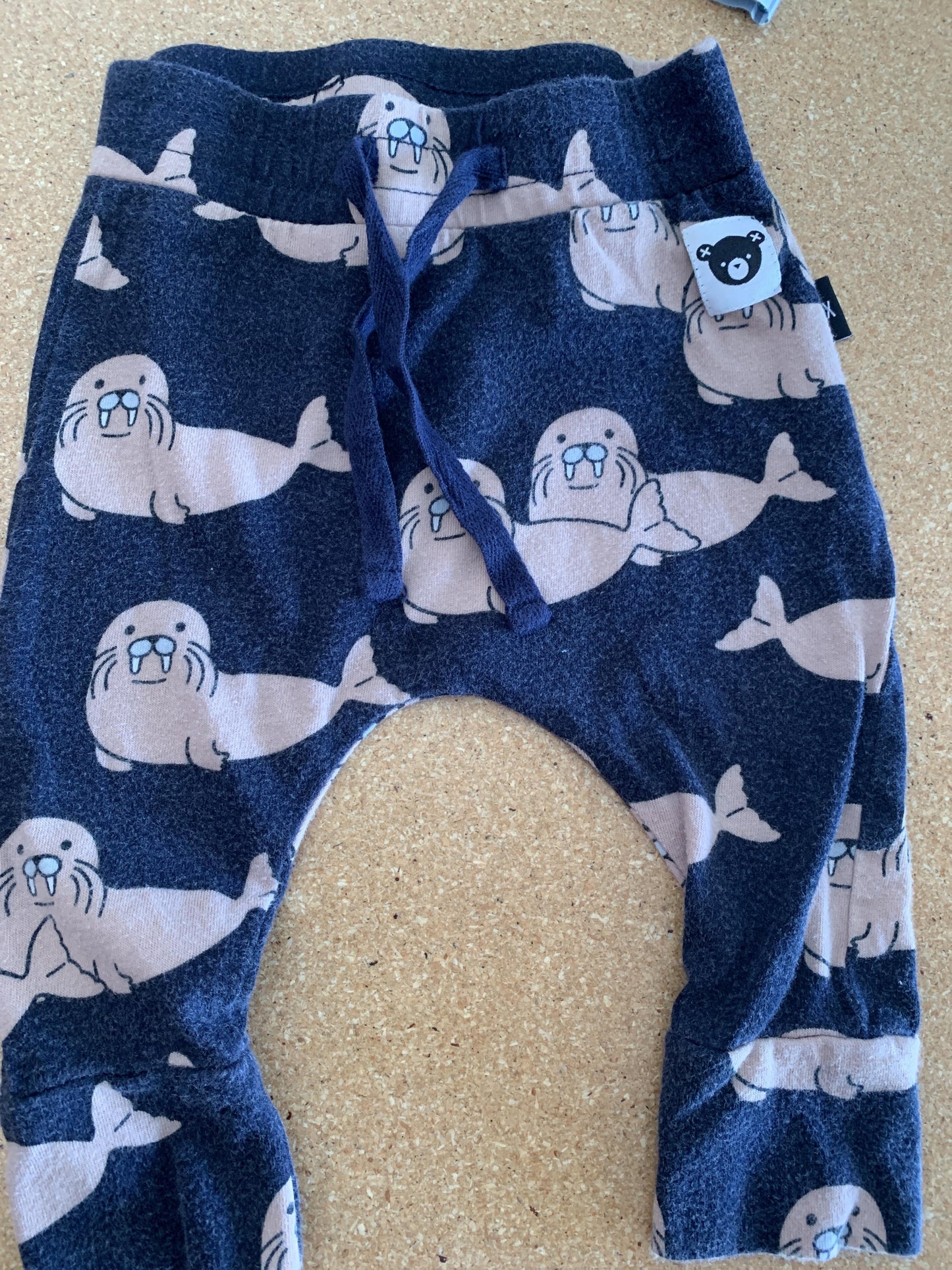 Boys Navy Blue | animals Pants Size: 3-6 months Navy Blue | animals