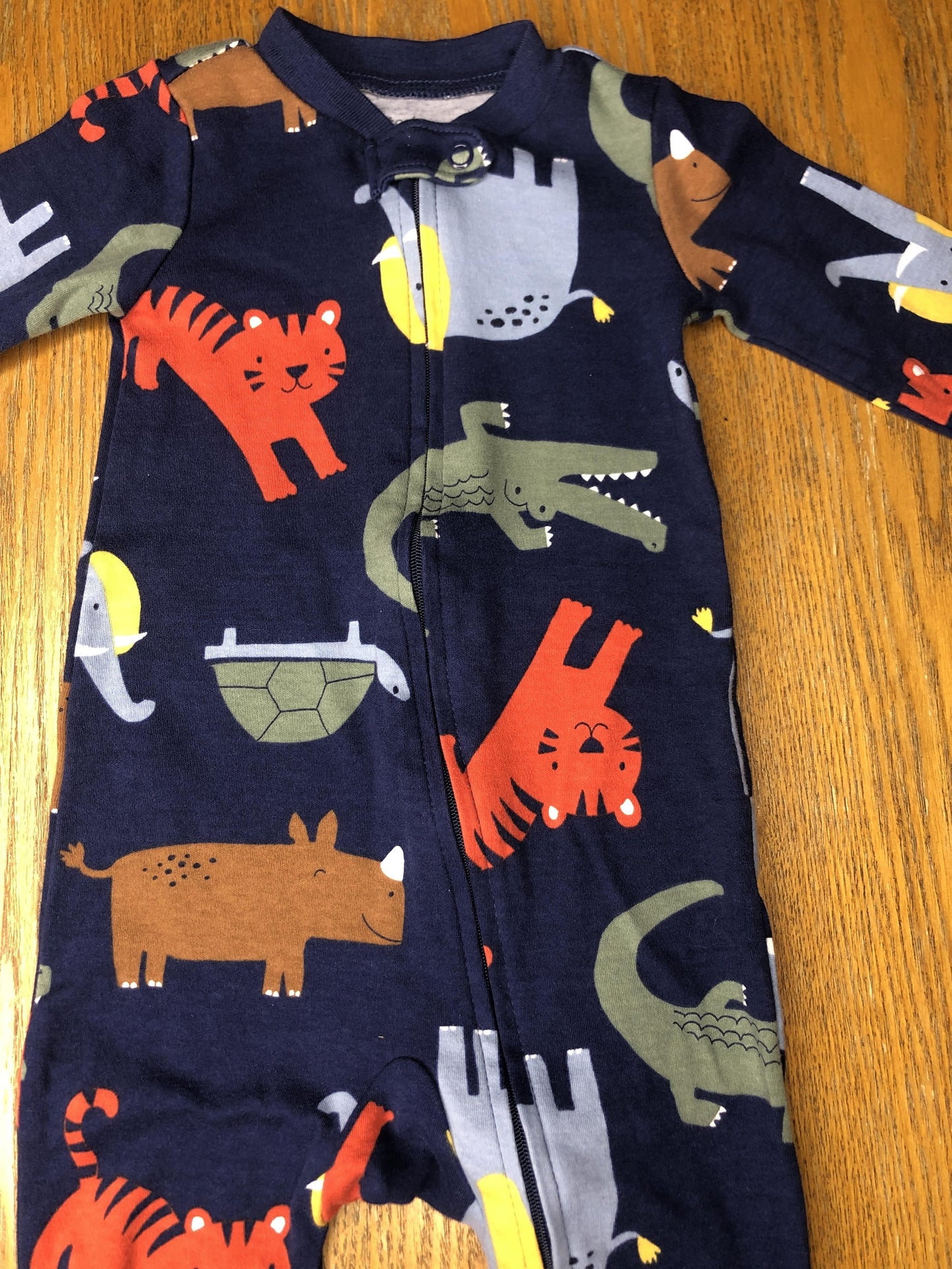 Carters Boys Navy Blue | animals Pajamas Size: 9 months Navy Blue | animals