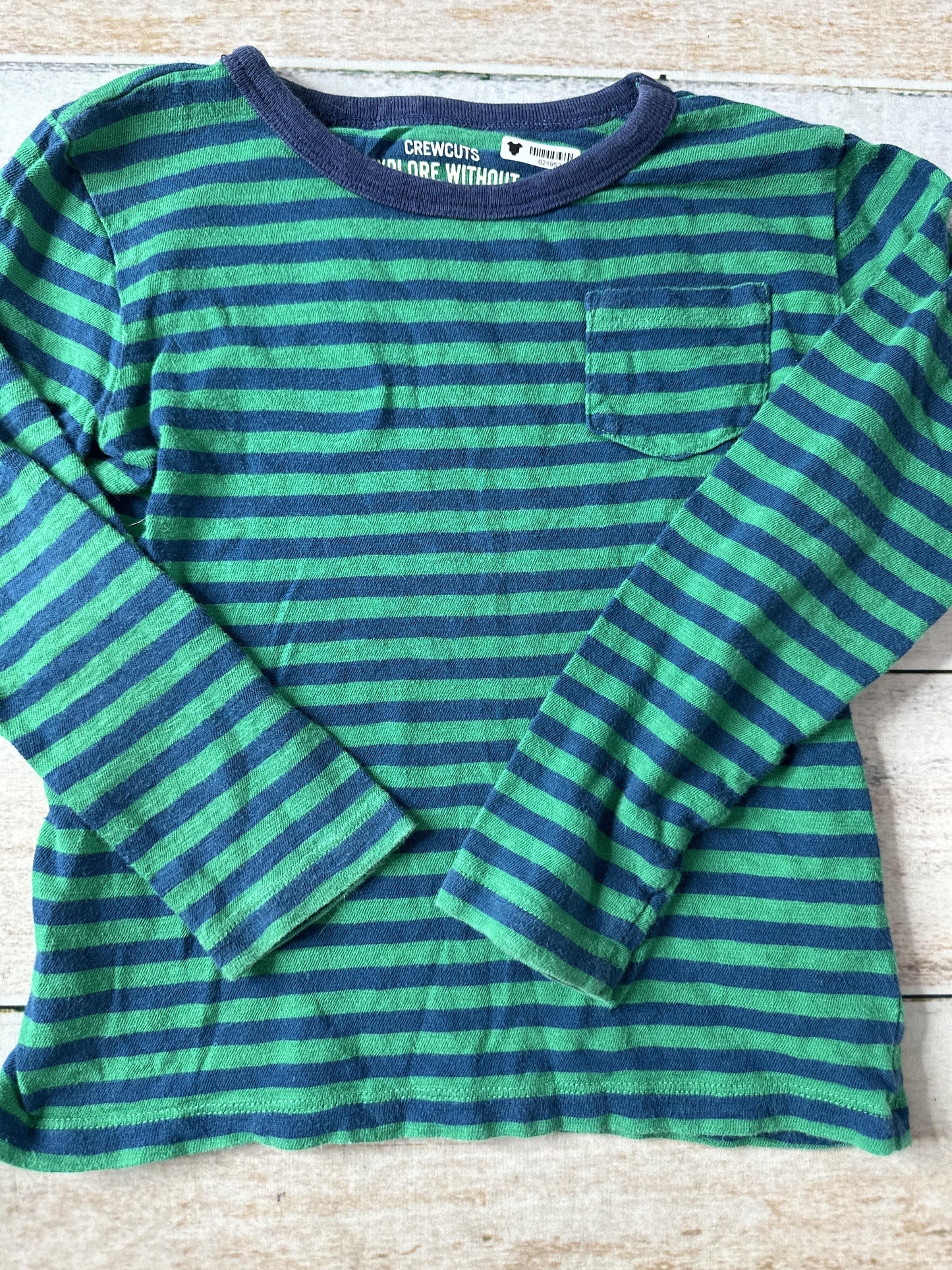 J Crew Boys Navy Blue | Forest Green Button Down Short Sleeve Size: 4-5 Years Navy Blue | Forest Green