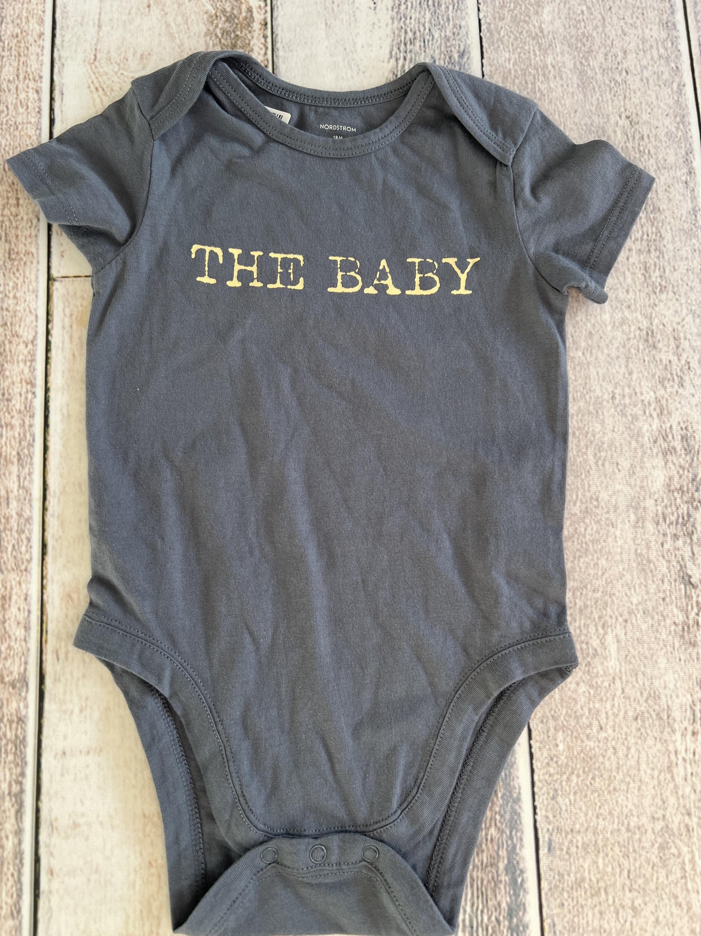 Nordstrom Unisex Navy Blue | Graphic Onesie Size: 18 months Navy Blue | Graphic
