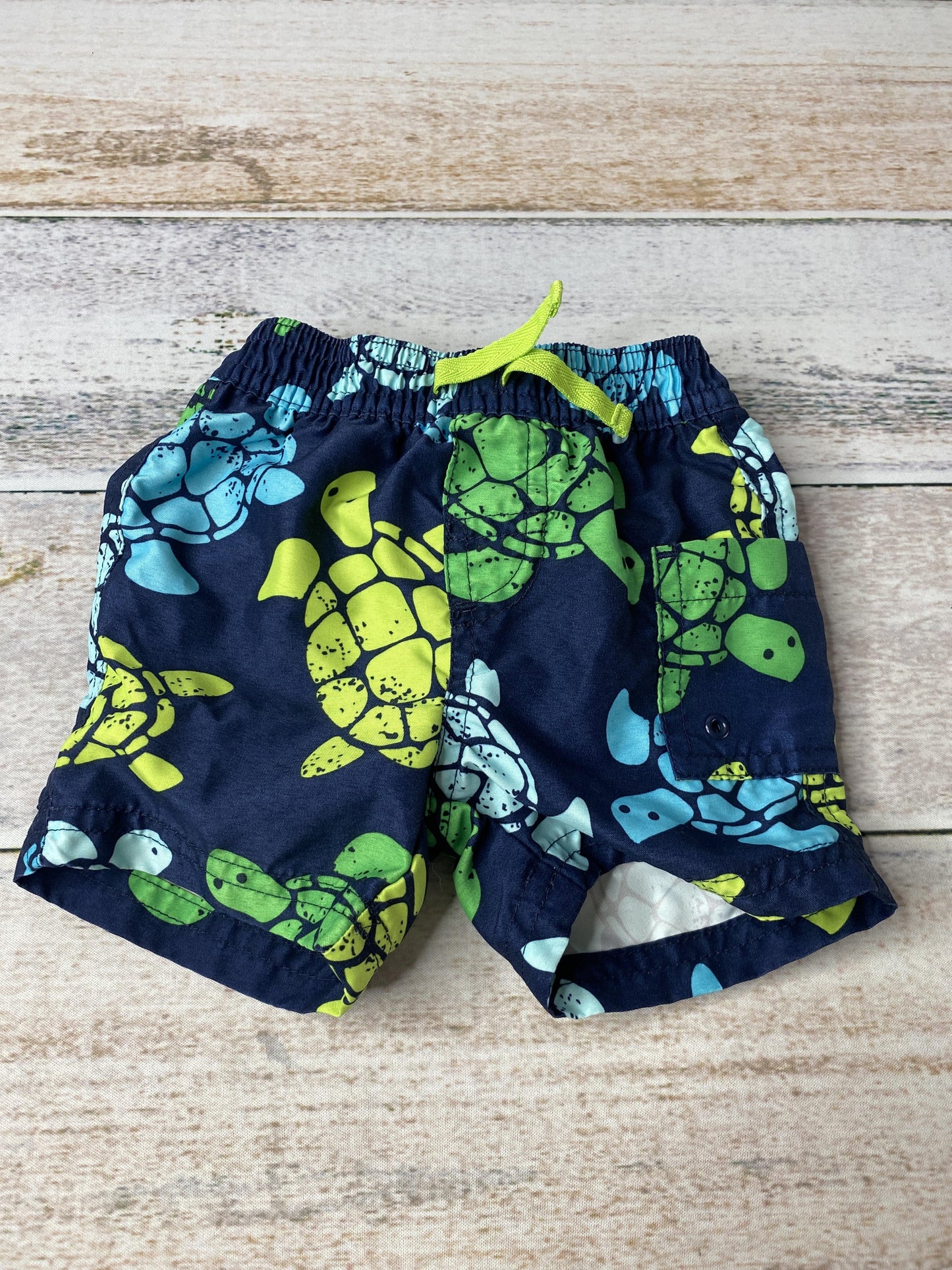 Carters Boys Navy Blue | green | Turtles Trunks Size: 3 months Navy Blue | green | Turtles