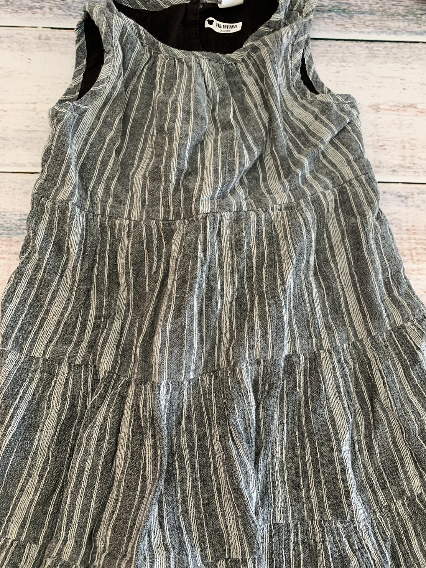 Girls Navy Blue | Grey | Stripe Dress Size: 4T Navy Blue | Grey | Stripe