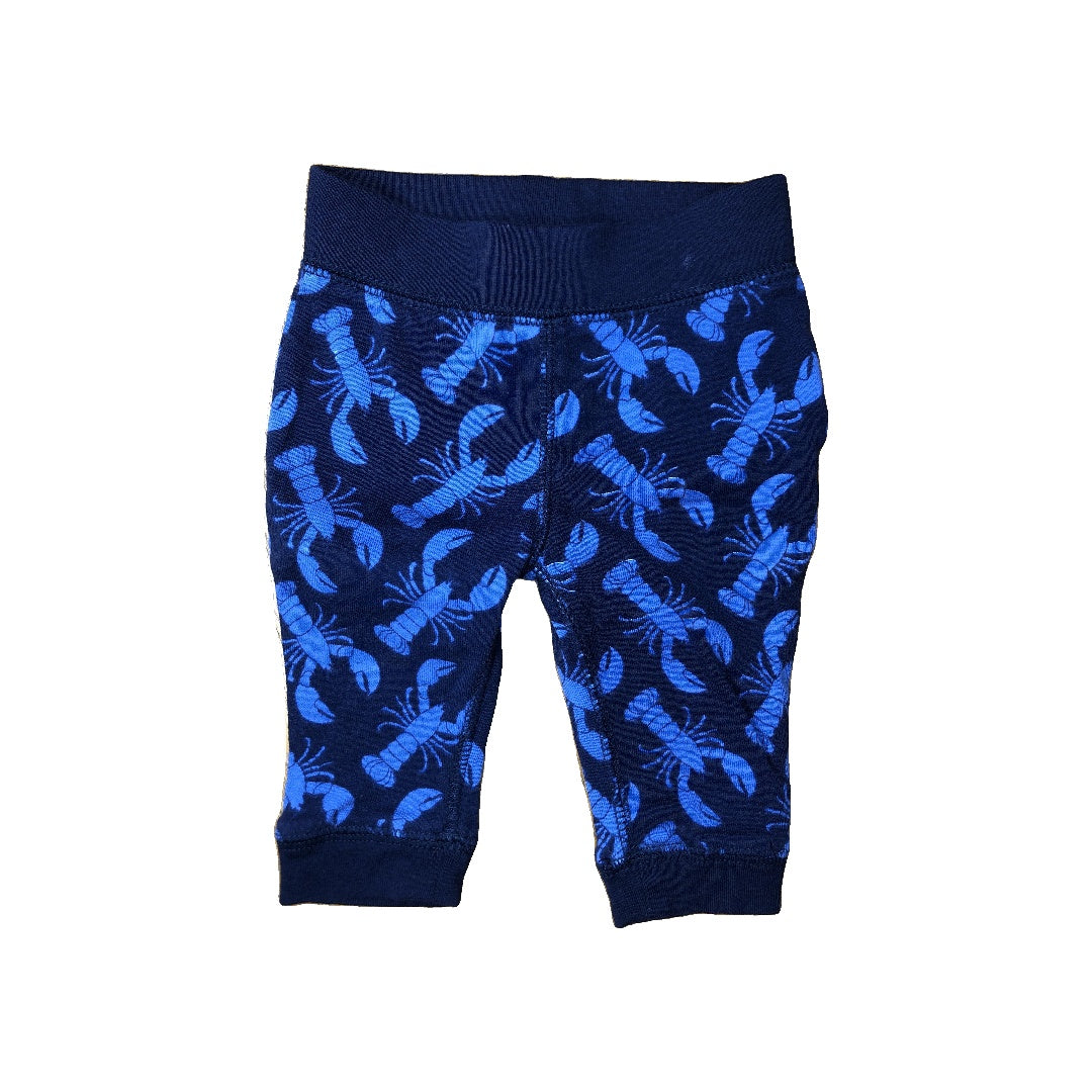 Old Navy Unisex Navy Blue | Light Blue | Lobster Pants Size: 3-6 months Navy Blue | Light Blue | Lobster