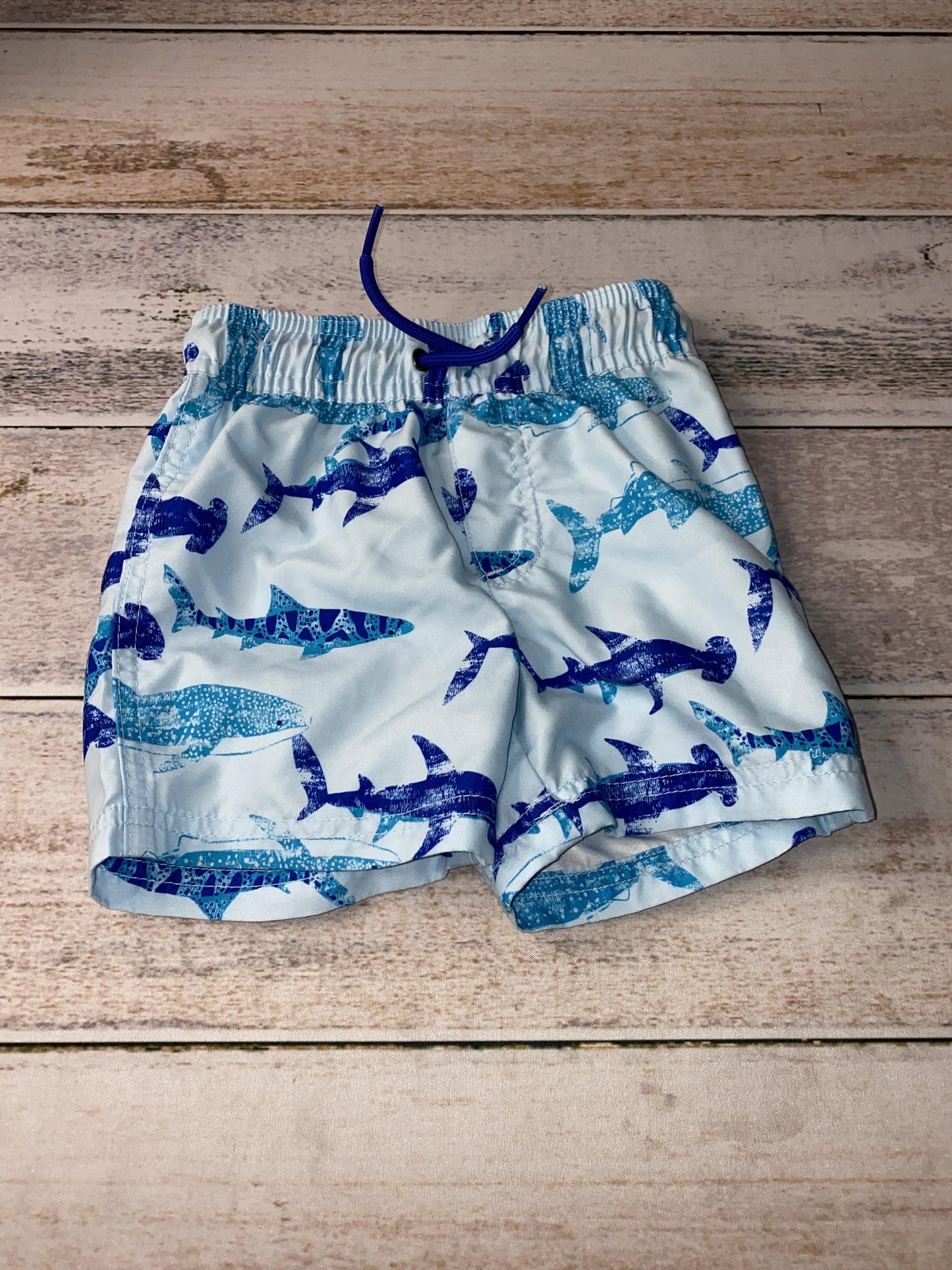 Carters Boys Navy Blue | Light Blue Swimwear Size: 18 months Navy Blue | Light Blue