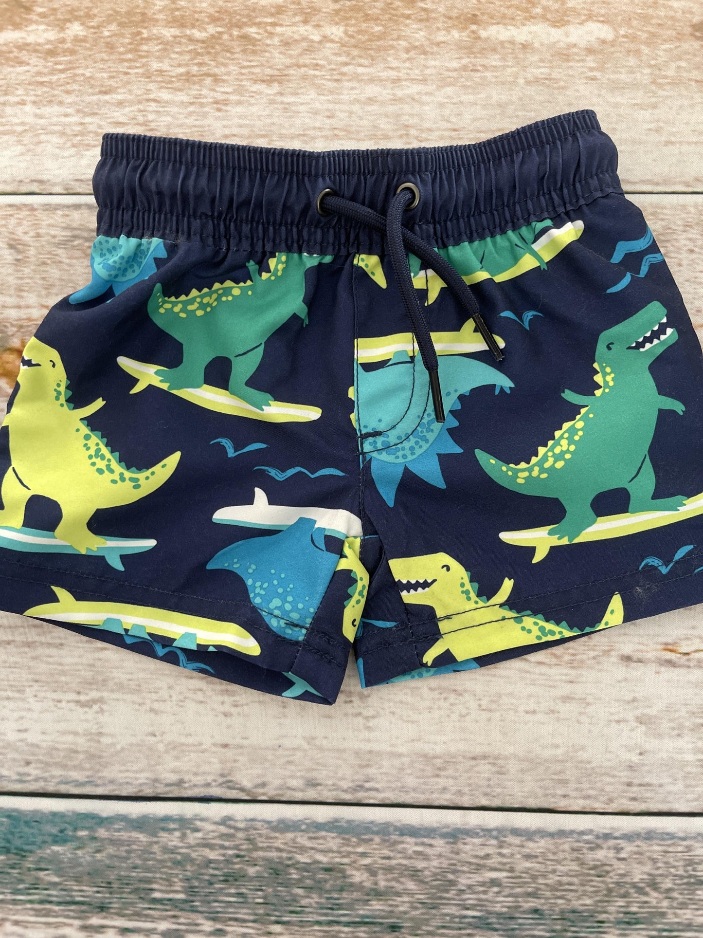 Carters Boys Navy Blue | light green | Light Blue Swimwear Size: 6 months Navy Blue | light green | Light Blue