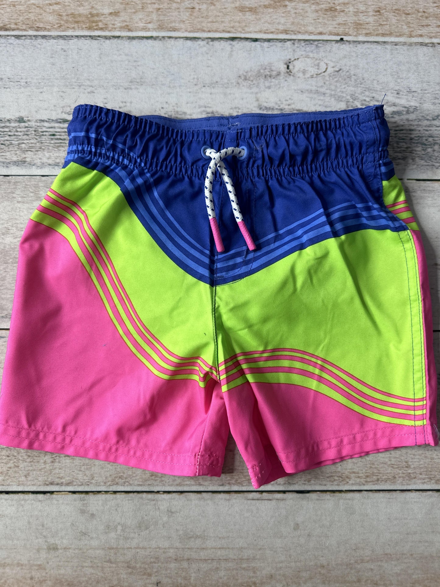 Cat & Jack Boys Navy Blue | light green | pink Swimwear Size: 3T Navy Blue | light green | pink