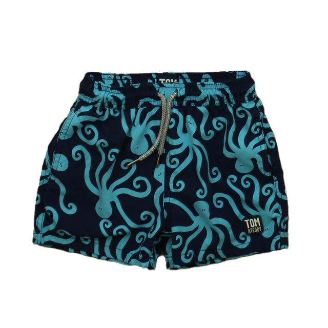 Tom & Teddy Boys Navy | Blue Octopus Trunks Size: 3-4T Navy | Blue Octopus