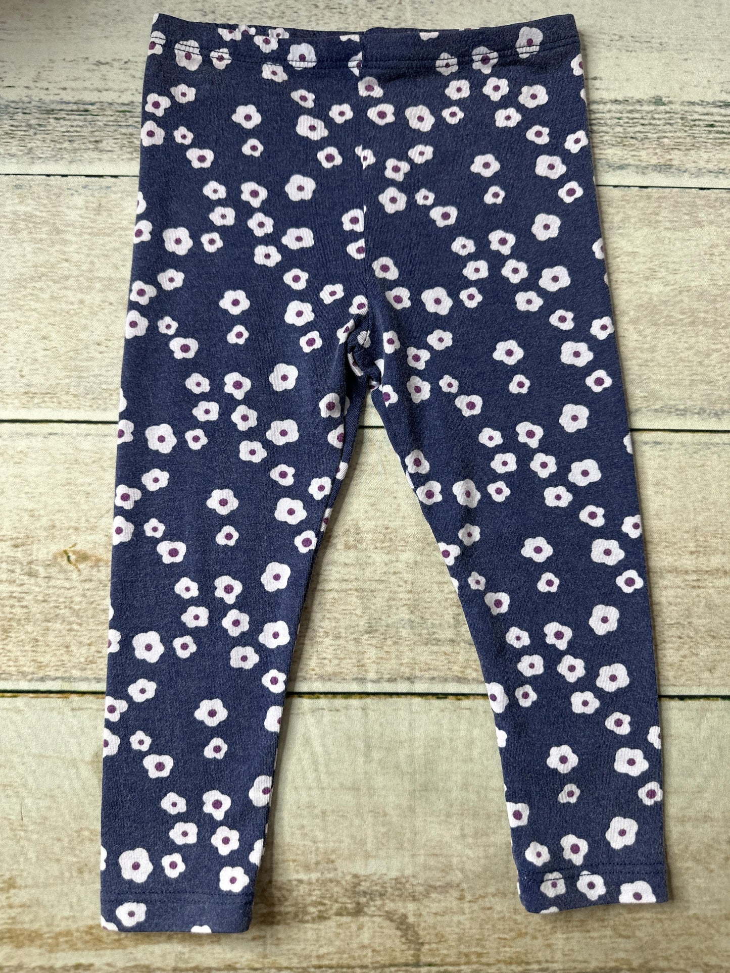 Splendid Girls Navy Blue | Pink floral Pants Size: 6-12 months Navy Blue | Pink floral