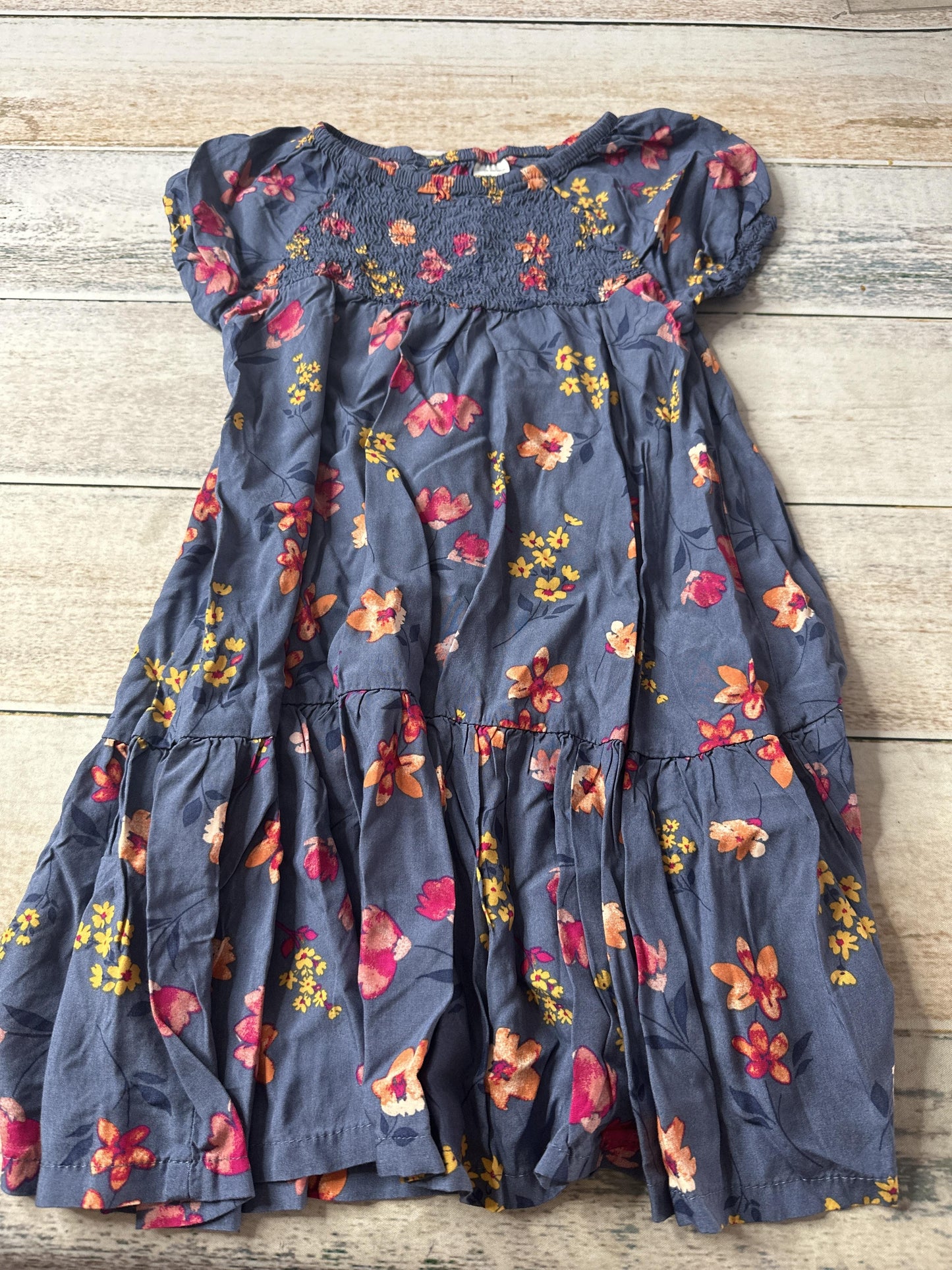 Carters Girls Navy Blue | Pink floral Dress Size: 5T Navy Blue | Pink floral