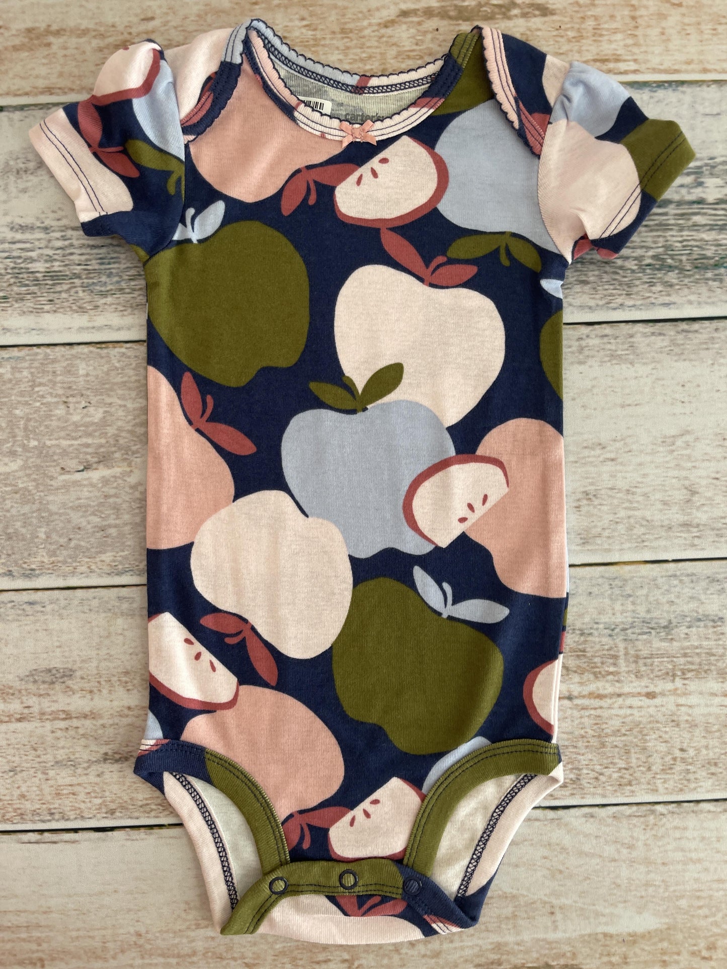 Carters Girls Navy Blue | pink | Forest Green Onesie Size: 12 months Navy Blue | pink | Forest Green