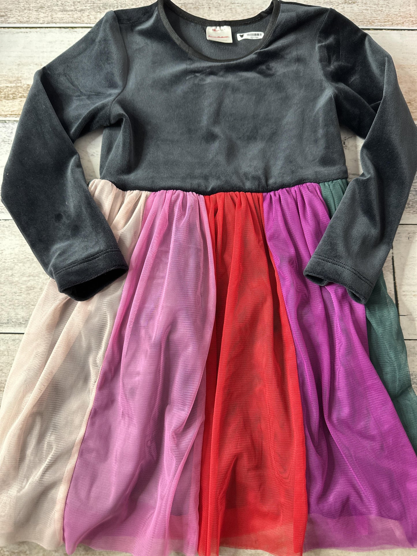 Hanna Andersson Girls Navy Blue | pink | Red | Forest Green Dress Size: 4-5 Years Navy Blue | pink | Red | Forest Green