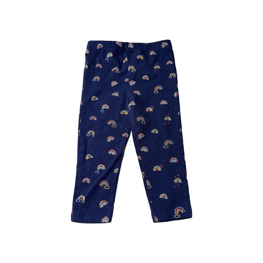 Little Me Girls Navy Blue | Rainbow Pants Size: 18 months Navy Blue | Rainbow