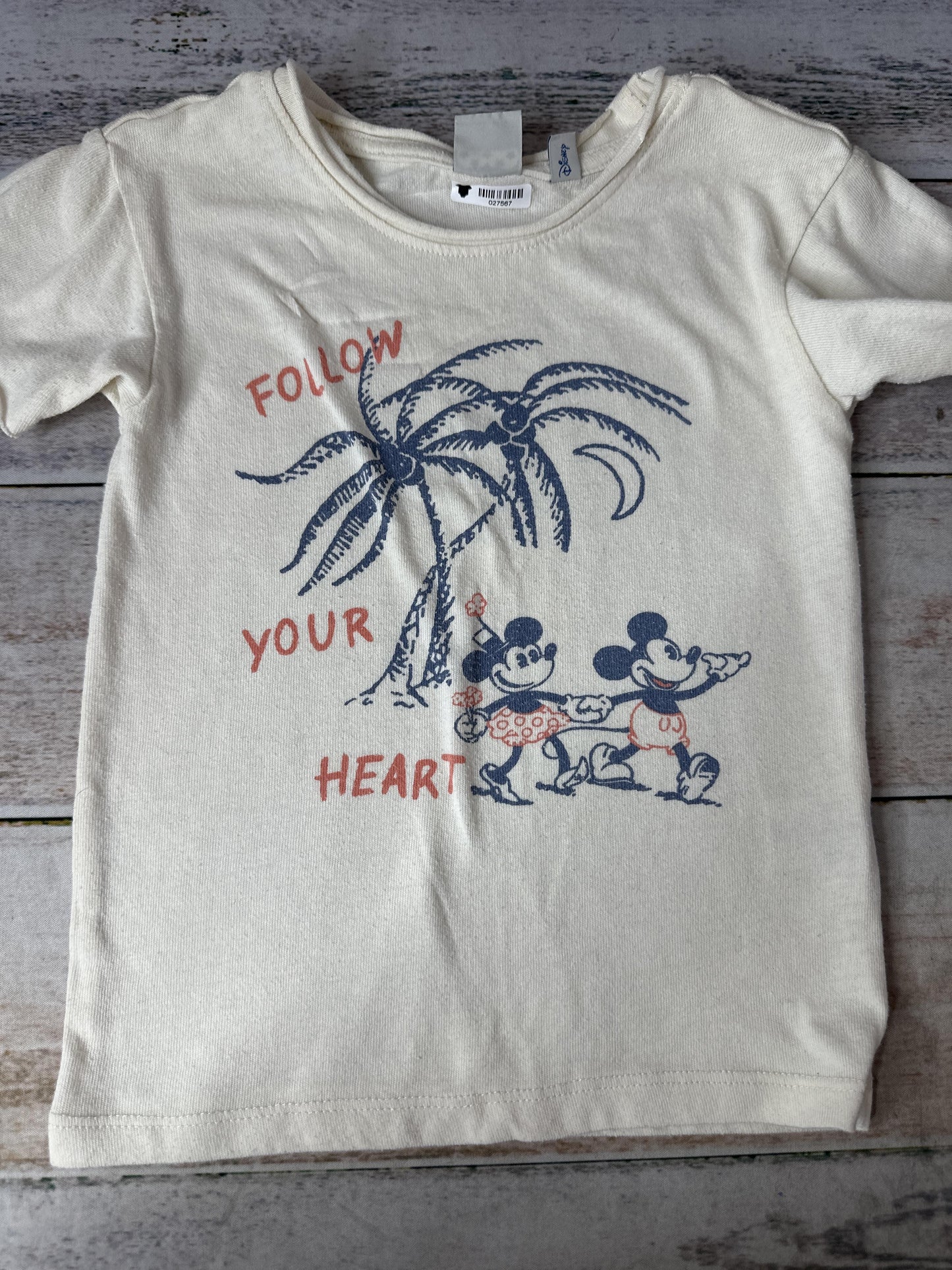Disney Girls Navy Blue | Red | cream T-Shirt Size: 2T Navy Blue | Red | cream
