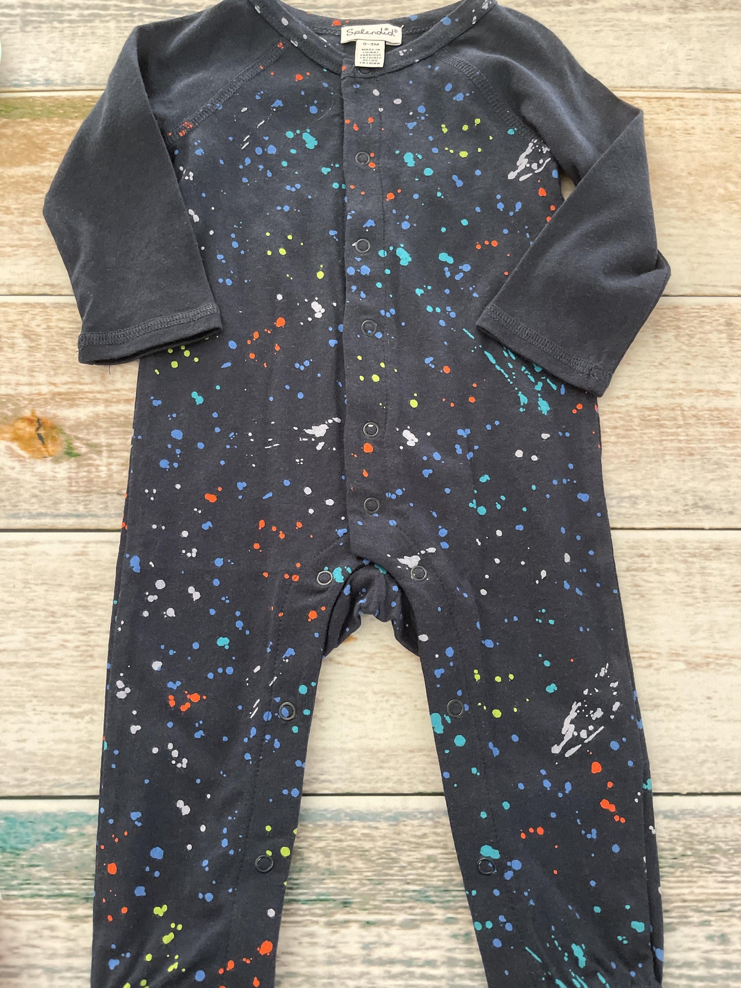 Splendid Unisex Navy Blue | Red | Yellow | Turquoise | Light Blue Pajamas Size: 0-3 months Navy Blue | Red | Yellow | Turquoise | Light Blue