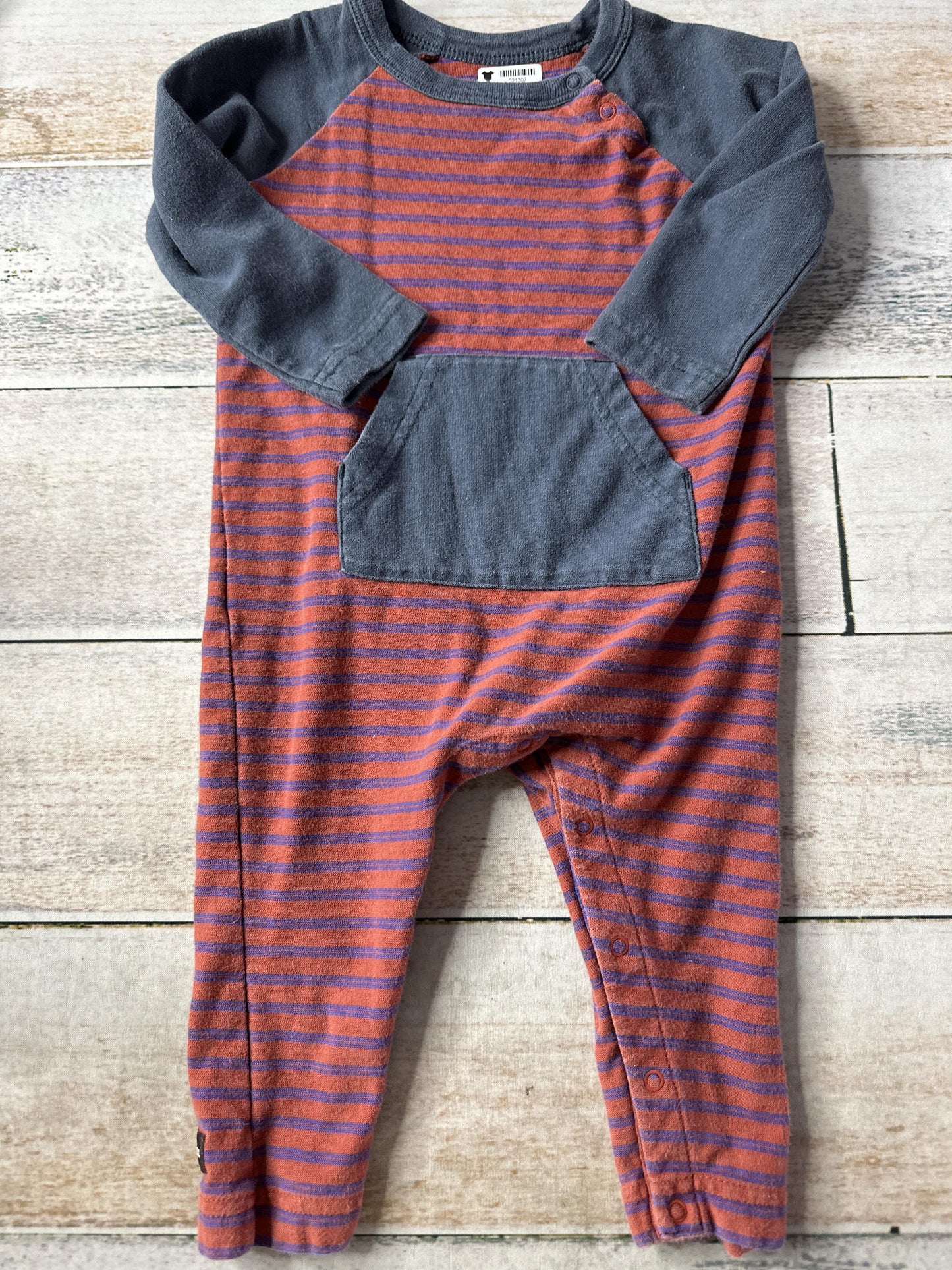 Tea Unisex Navy Blue | Red Long Sleeve Outfit Size: 12-18 months Navy Blue | Red