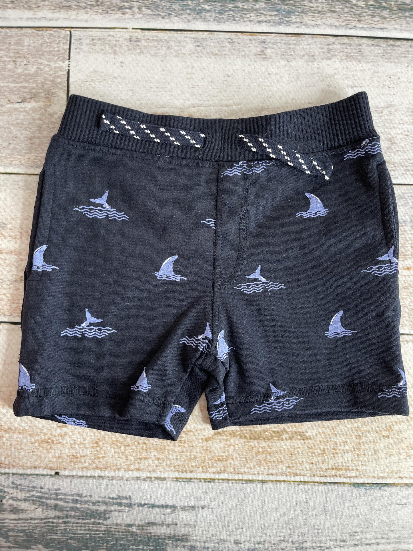 Free Planet Boys Navy Blue | Sharks Shorts Size: 2T Navy Blue | Sharks