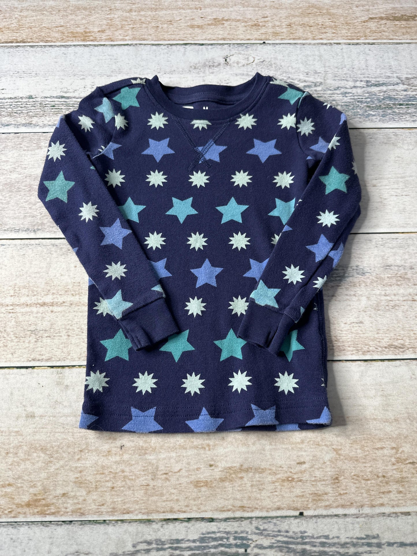 Primary Unisex Navy Blue | Stars Long Sleeve T-Shirt Size: 2-3 Years Navy Blue | Stars