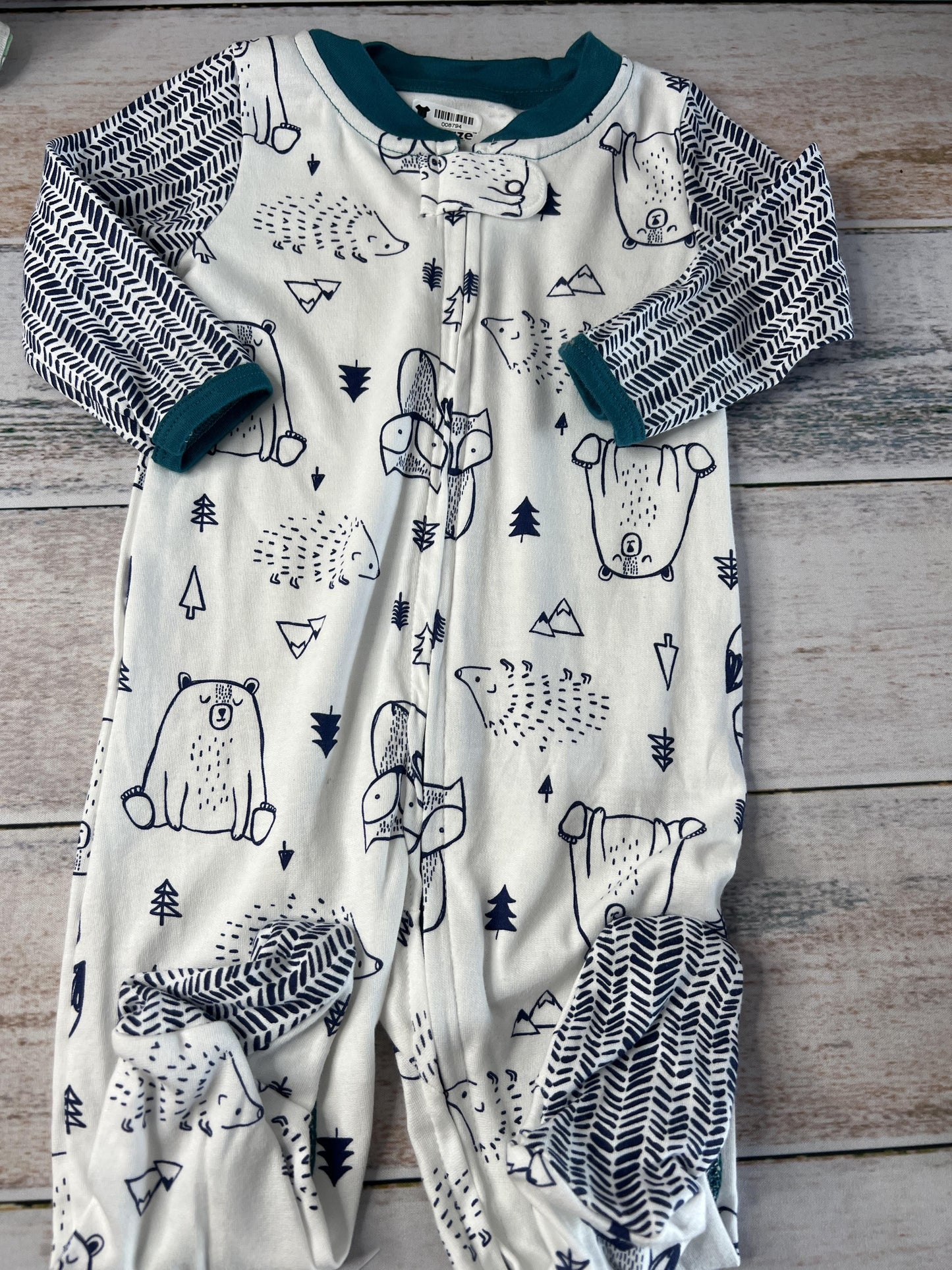 Lamaze Boys Navy Blue | Teal | White Long Sleeve Outfit Size: 6 months Navy Blue | Teal | White