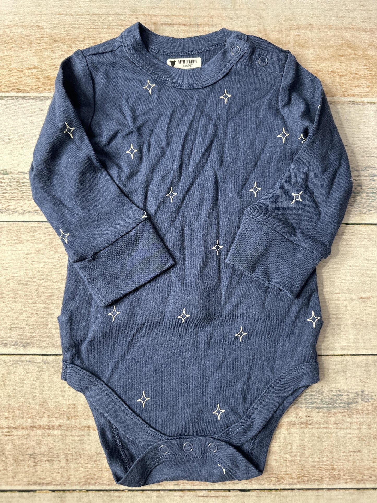 Goumi Unisex Navy Blue | White Onesie Size: 3-6 months Navy Blue | White