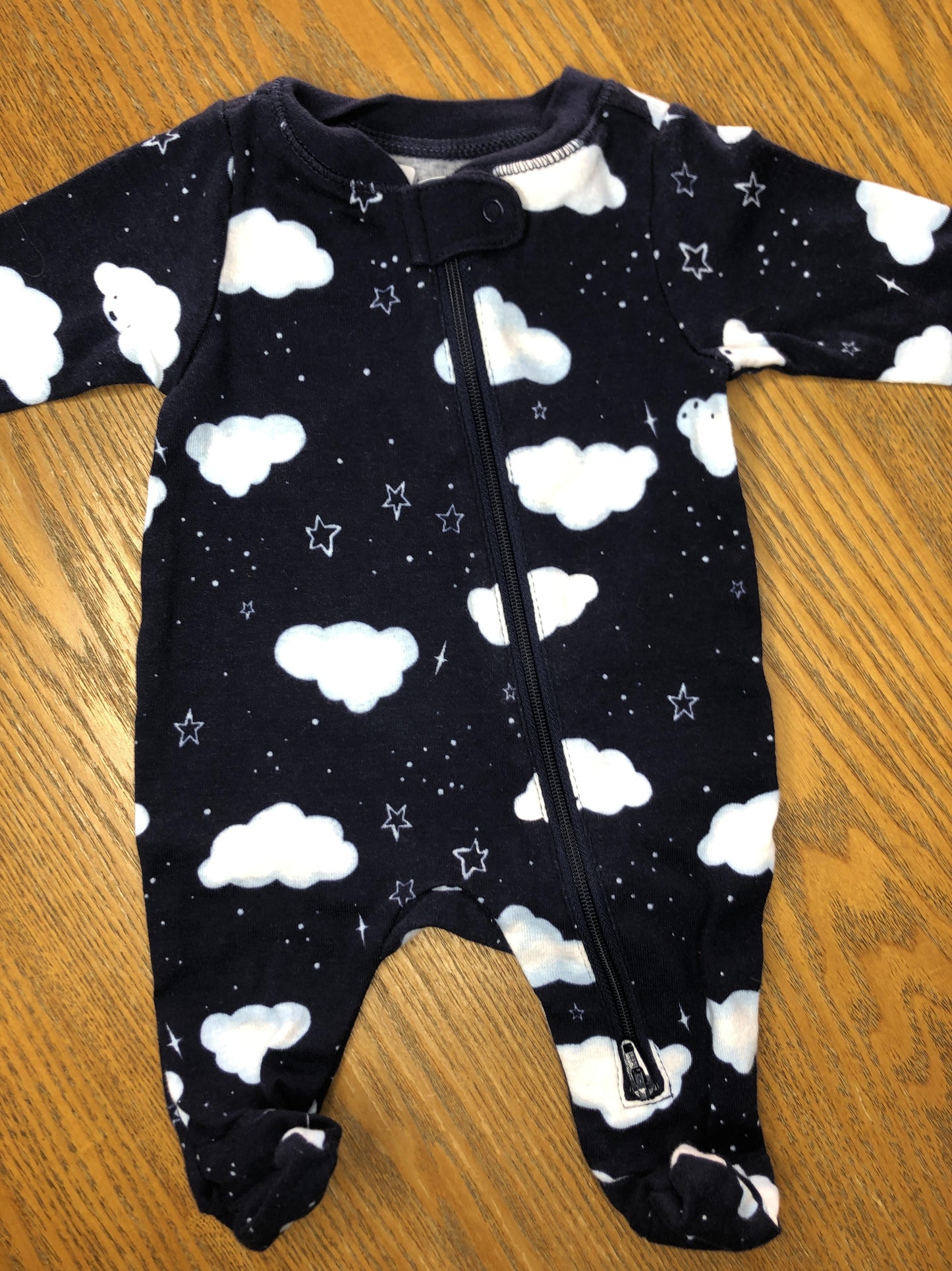 Old Navy Unisex Navy Blue | White Pajamas Size: Newborn Navy Blue | White