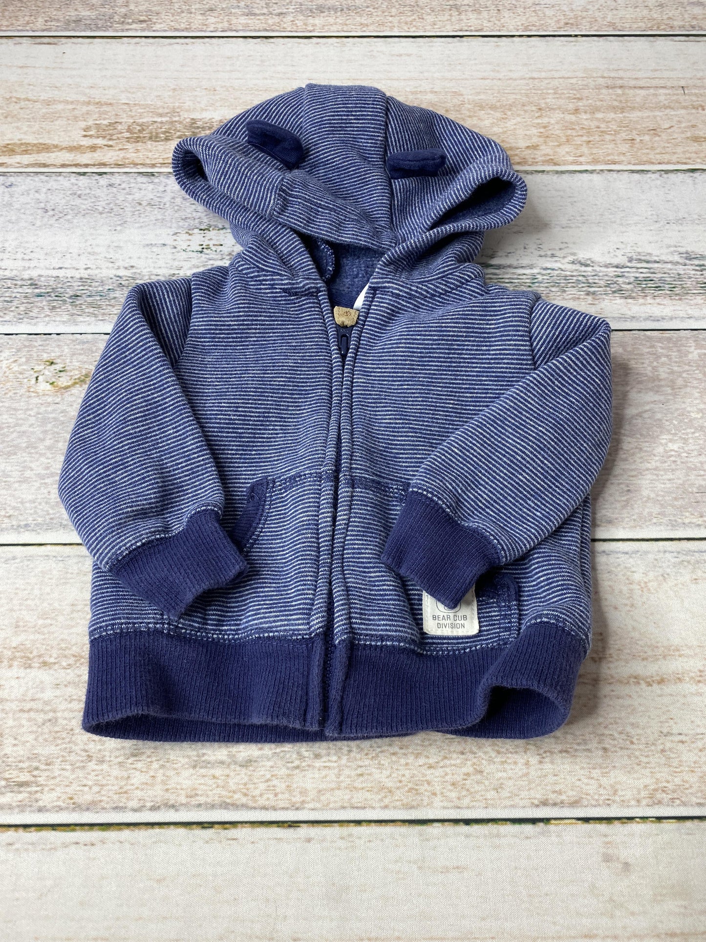 Carters Boys Navy Blue | Wool White | Stripe Sweater Size: 3 months Navy Blue | Wool White | Stripe