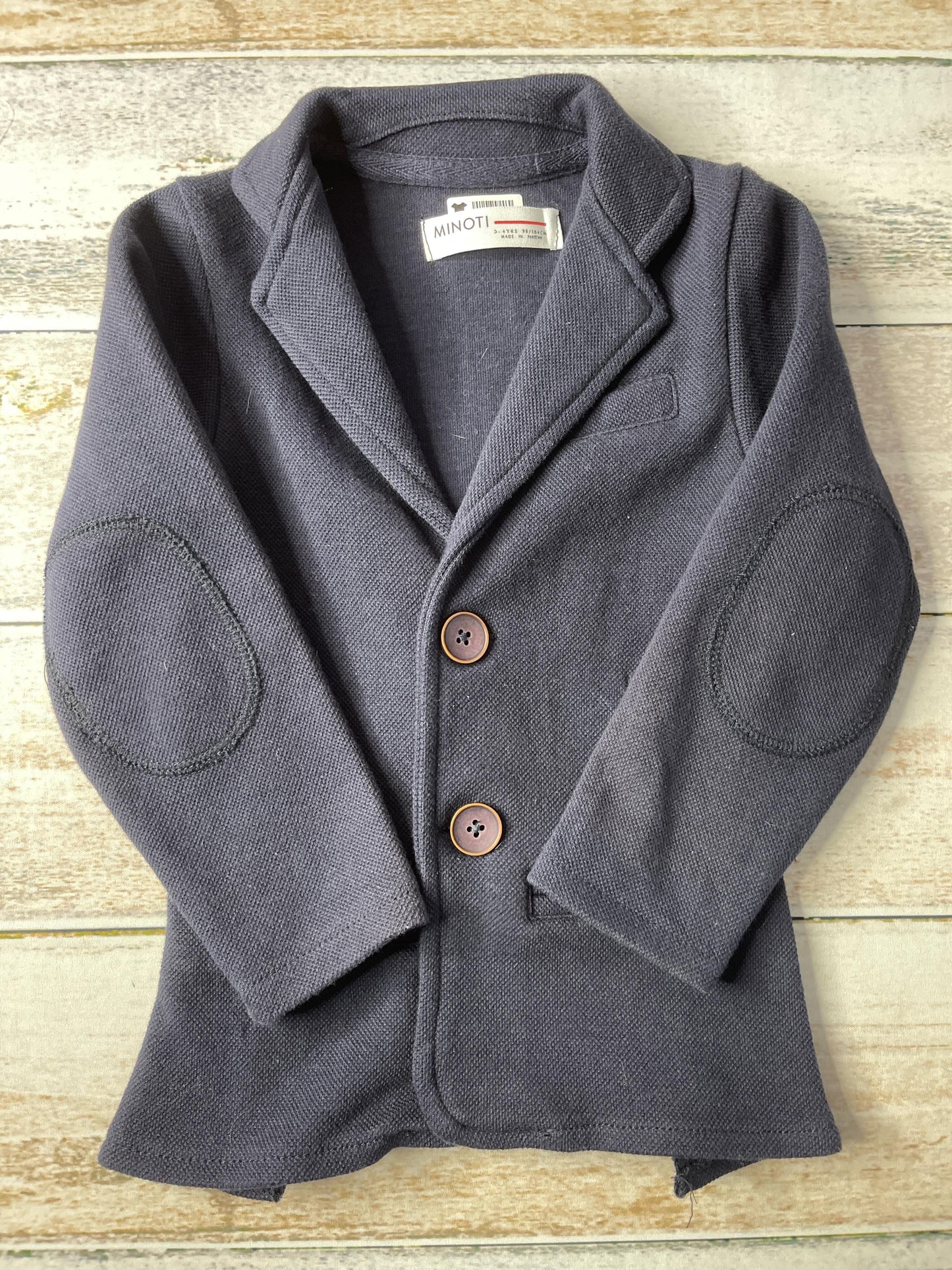 Minoti Boys Navy Blue Sports Coat Size: 3-4 Years Navy Blue