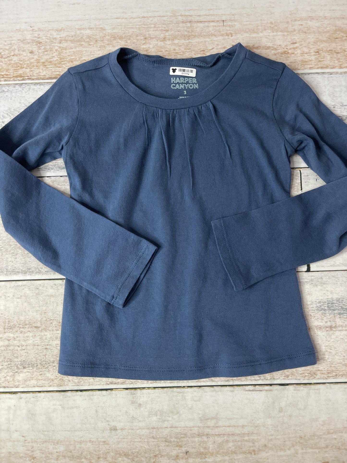 Harper Canyon Girls Navy Blue Long Sleeve T-Shirt Size: 3T Navy Blue