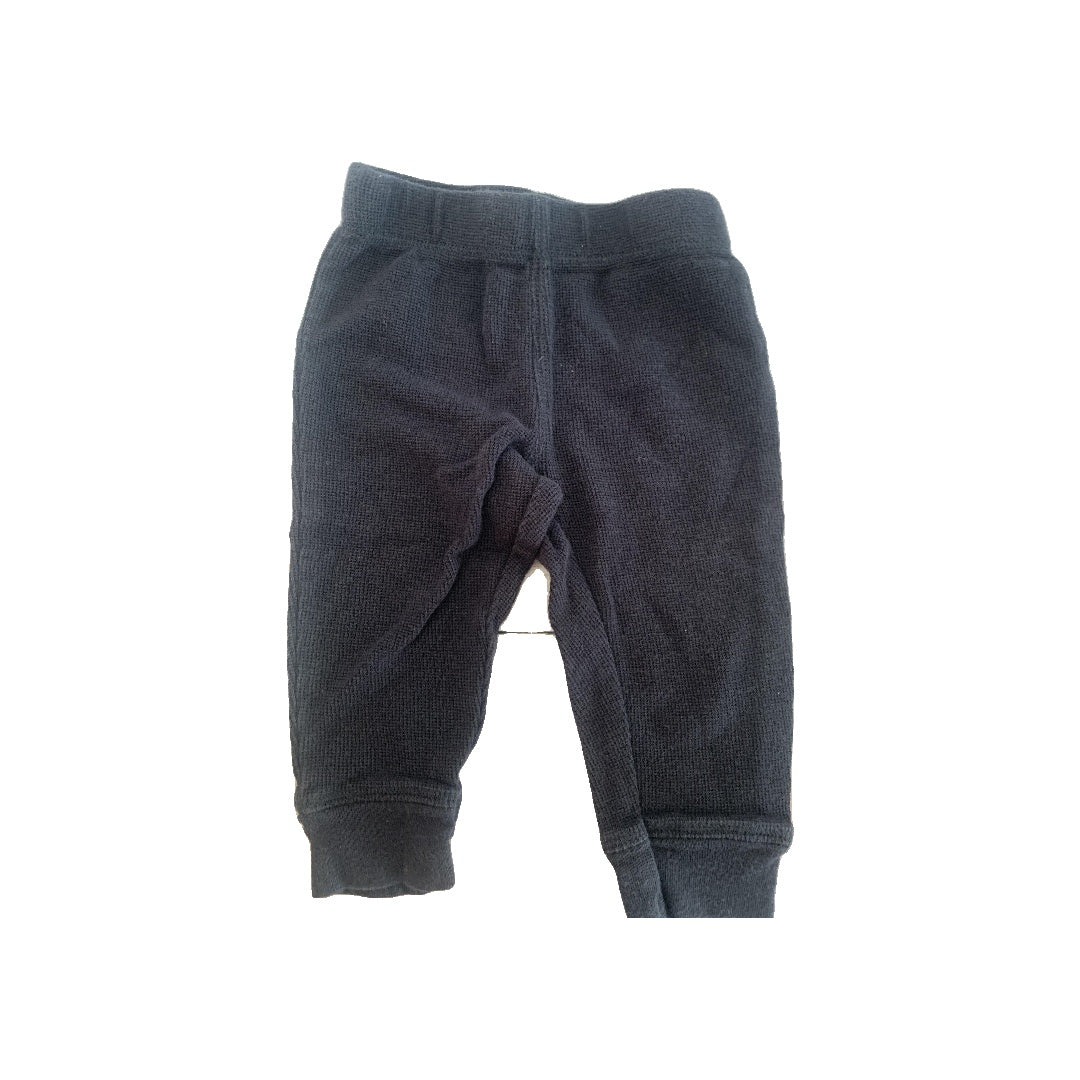 Leveret Unisex Navy Blue Pants Size: 3-6 months Navy Blue