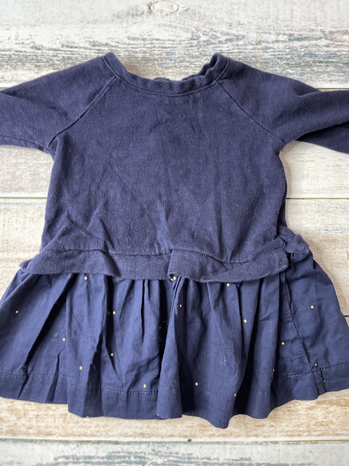 Gap Girls Navy Blue Dress Size: 6-12 months Navy Blue
