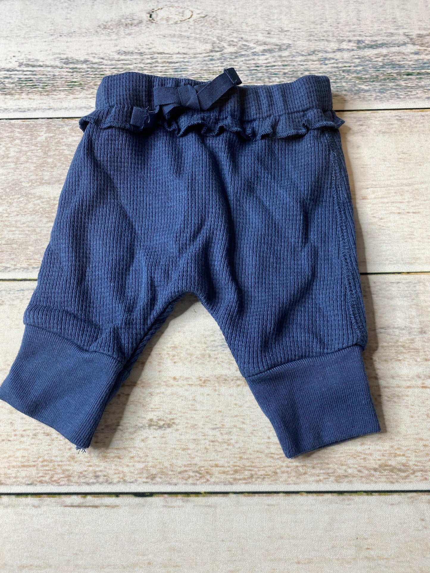 Oliver & Rain Girls Navy Blue Pants Size: Newborn Navy Blue