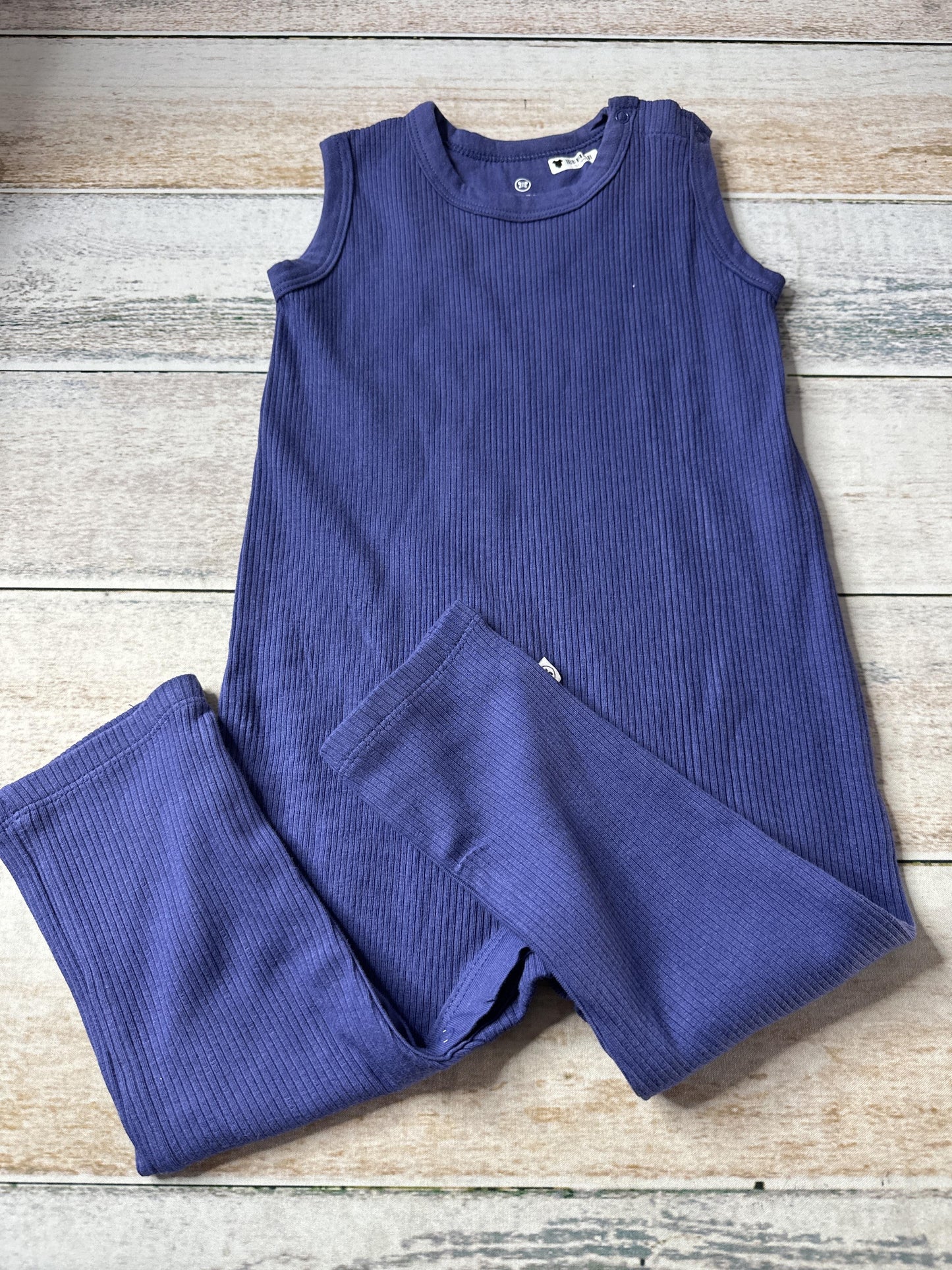Honest co Boys Navy Blue Romper Size: 18 months Navy Blue
