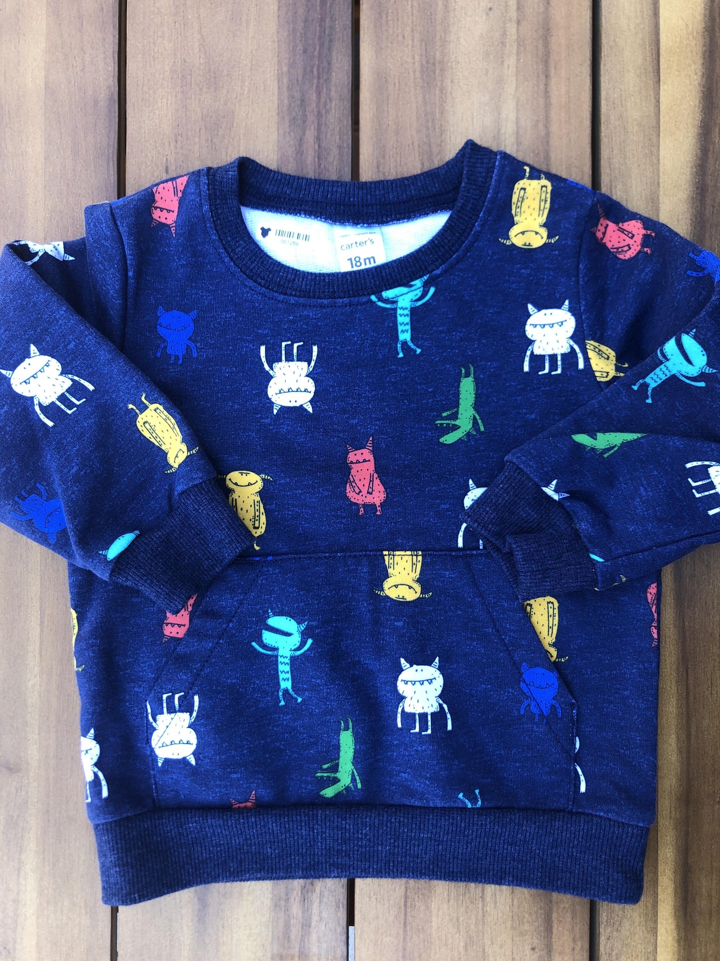 Carters Boys Navy Blue Long Sleeve T-Shirt Size: 12-18 months Navy Blue