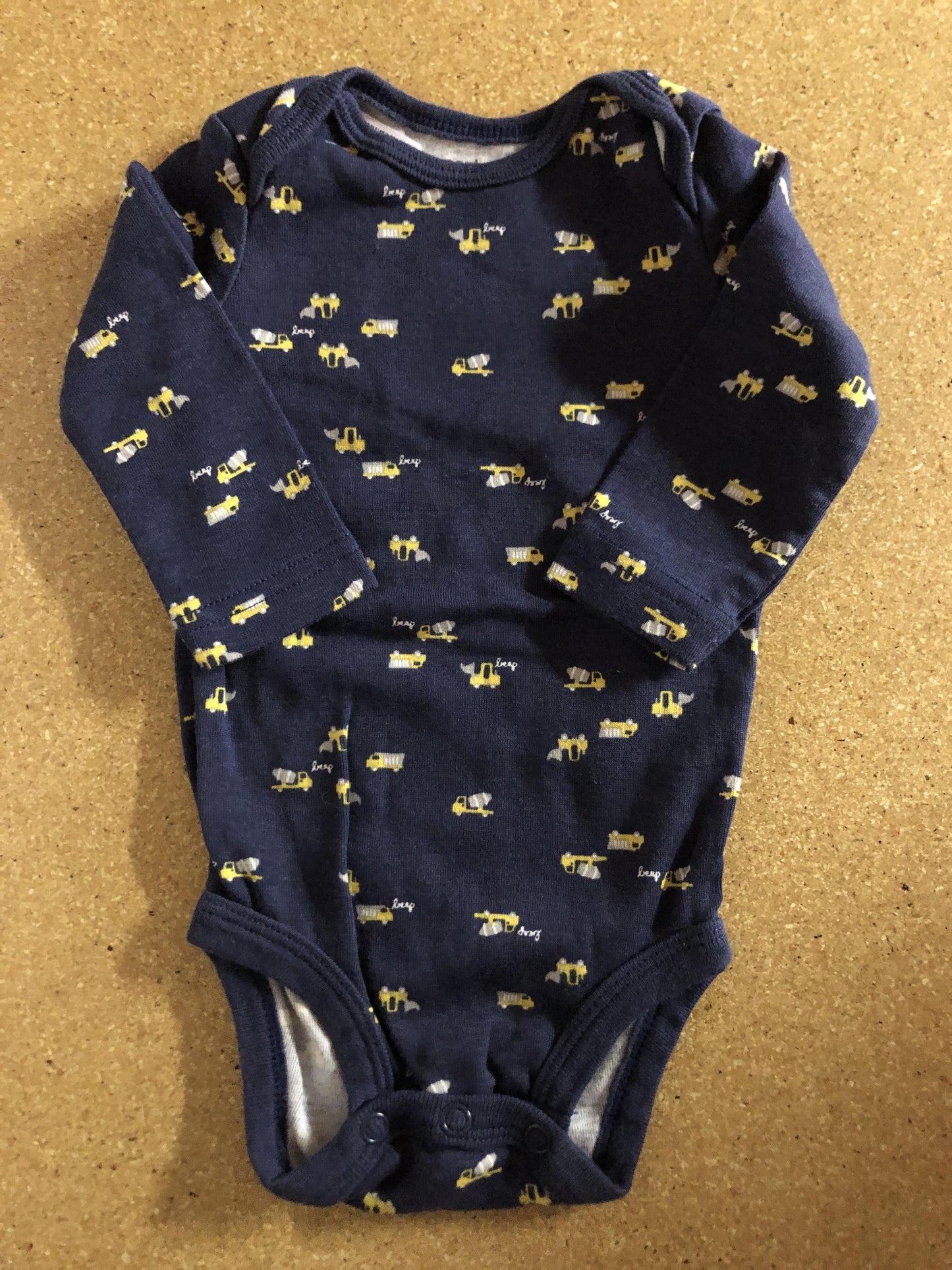 Carters Unisex Navy Blue Onesie Size: 3 months Navy Blue