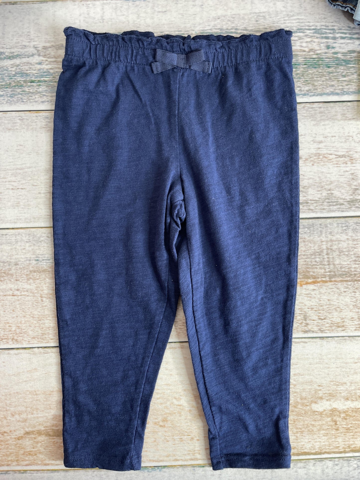 Carters Girls Navy Blue Pants Size: 12 months Navy Blue