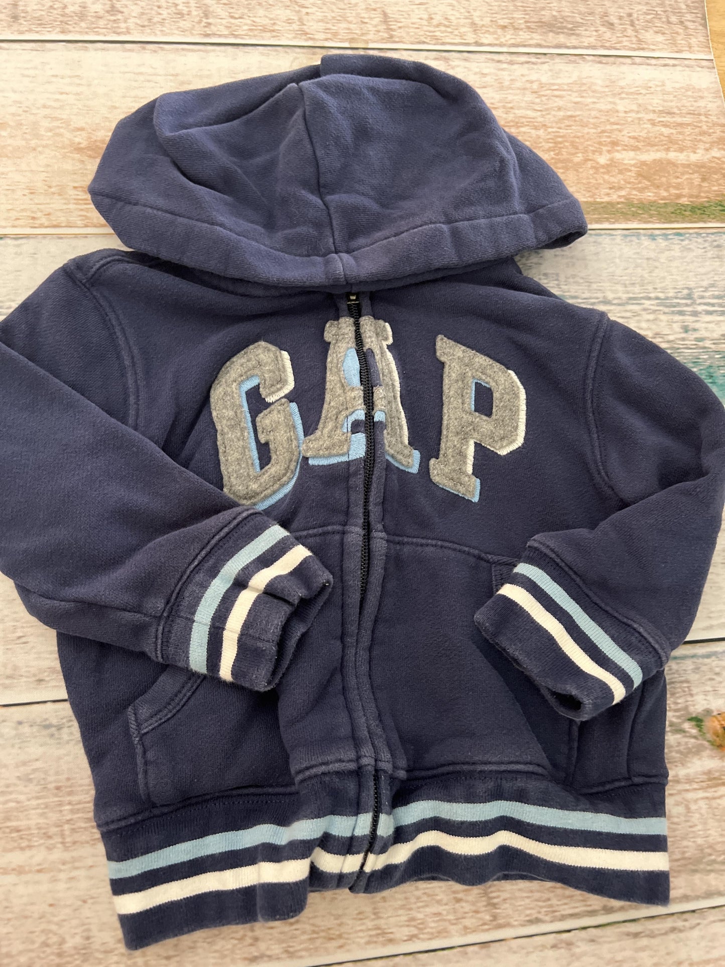 Gap Boys Navy Blue Hoodie Size: 18-24 months Navy Blue