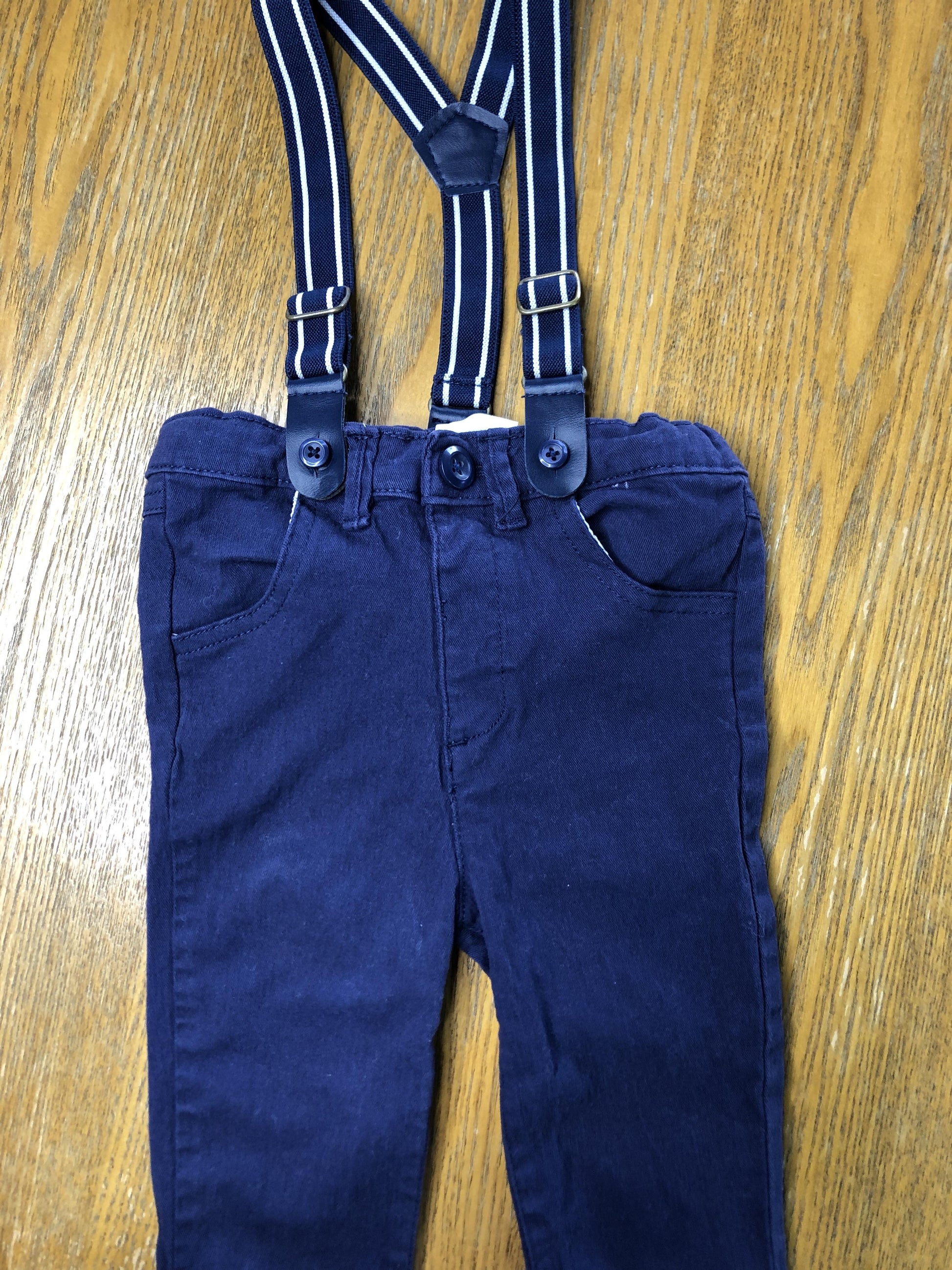 Little Gent Boys Navy Blue Pants Size: 6-9 months Navy Blue