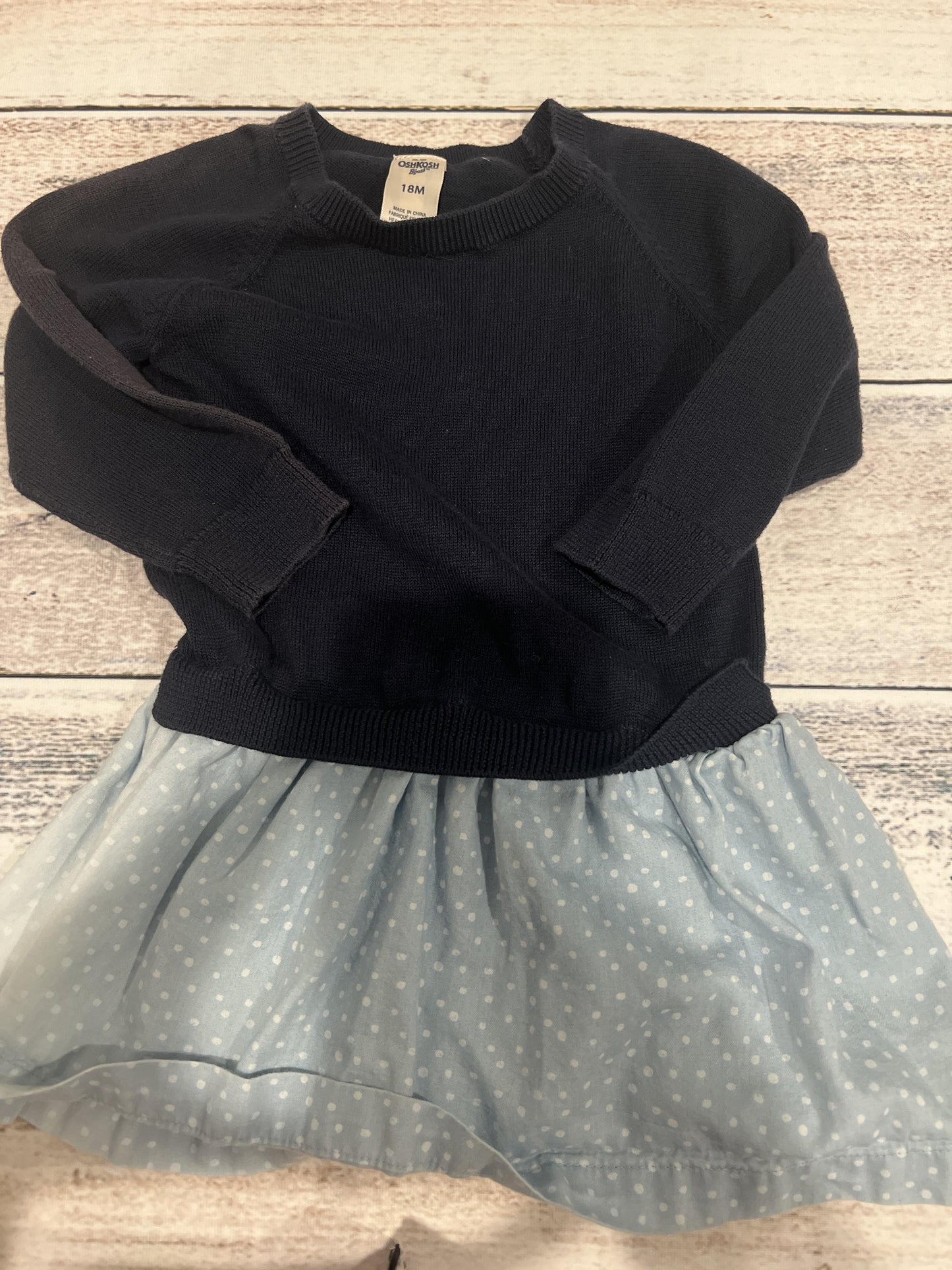 Carters Girls Navy Blue Dress Size: 18 months Navy Blue