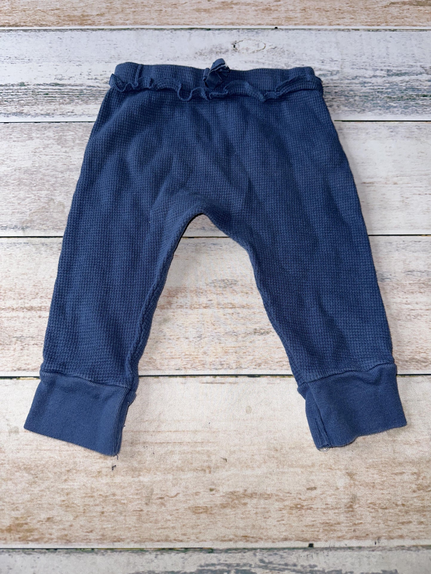Oliver & Rain Girls Navy Blue Pants Size: 12M Navy Blue