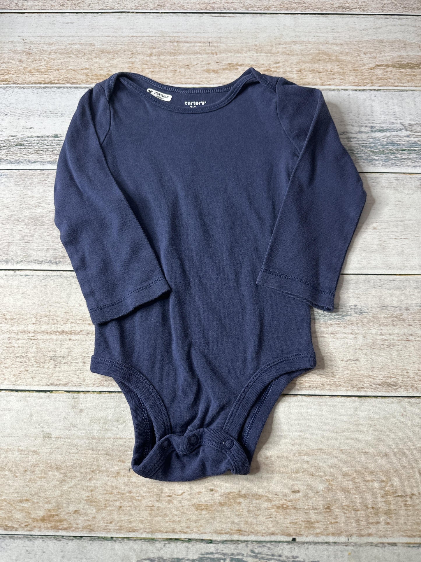 Carters Unisex Navy Blue Onesie Size: 24 months Navy Blue