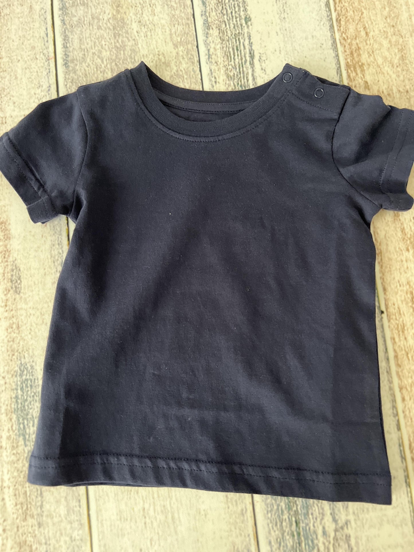 Primary Boys Navy Blue T-Shirt Size: 6-12 months Navy Blue