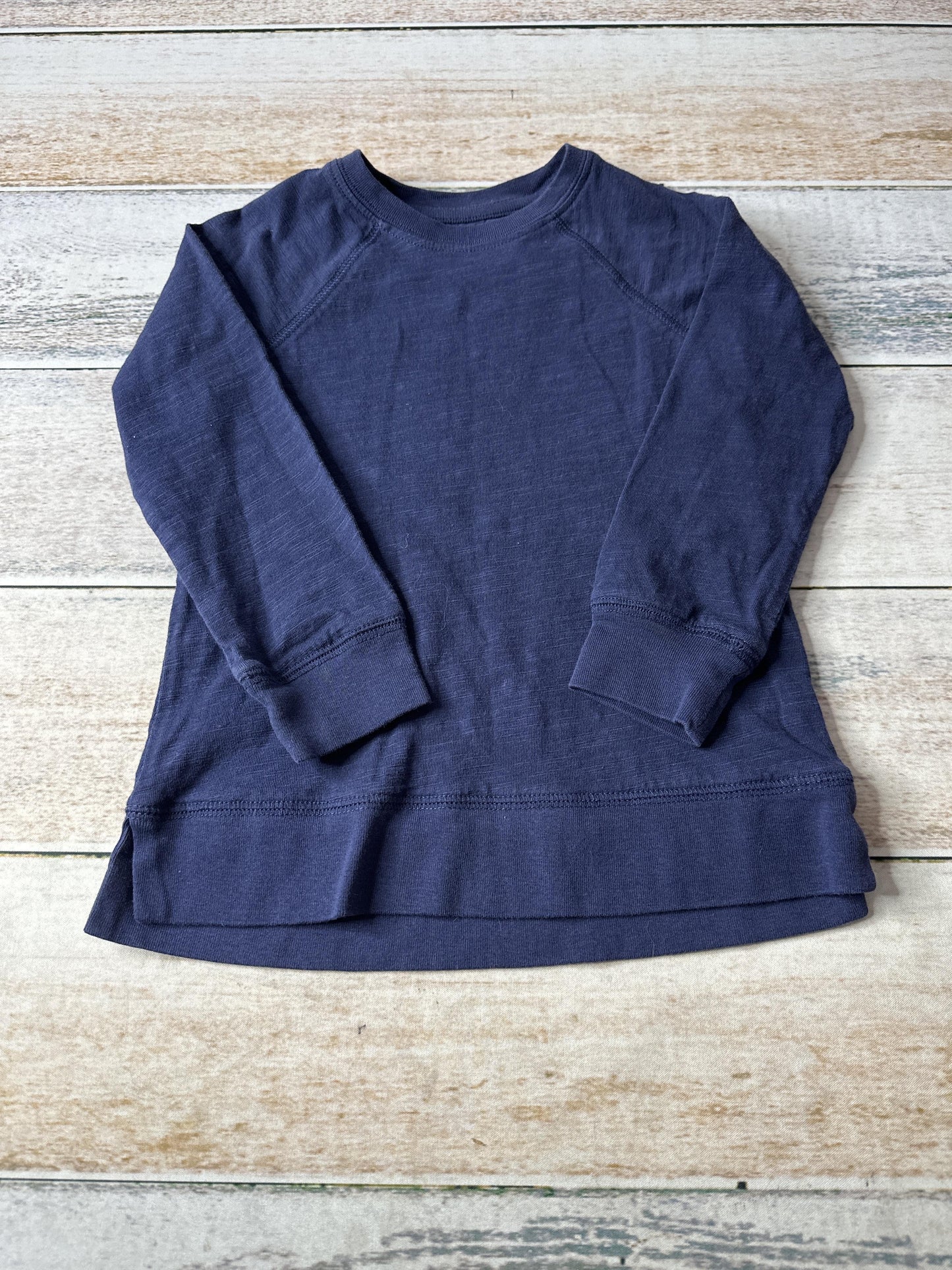 Primary Boys Navy Blue Long Sleeve Shirt Size: 3T Navy Blue