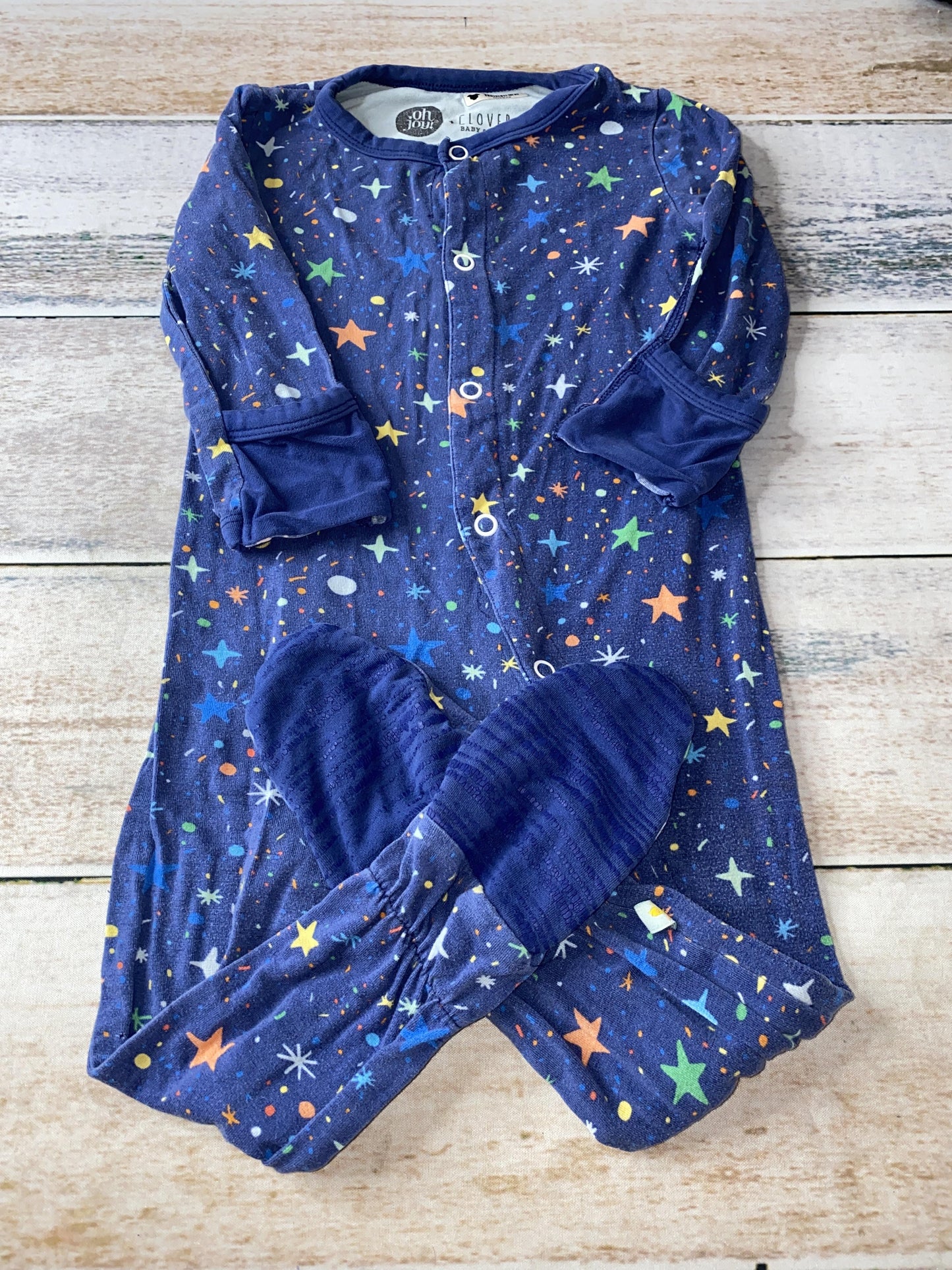 Clover Baby & Kids Unisex Navy Blue Pajamas Size: 12-18 months Navy Blue