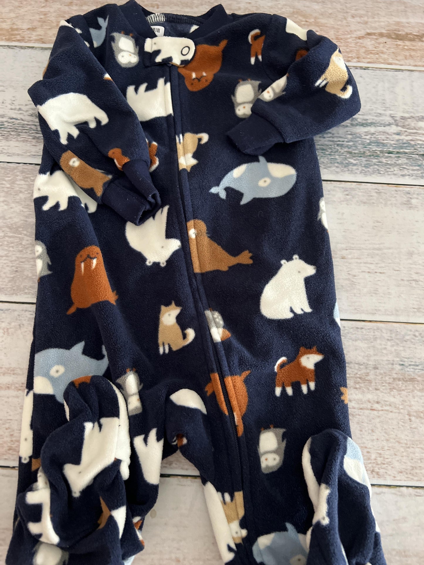 Carters Unisex Navy Blue Pajamas Size: 3-6 months Navy Blue