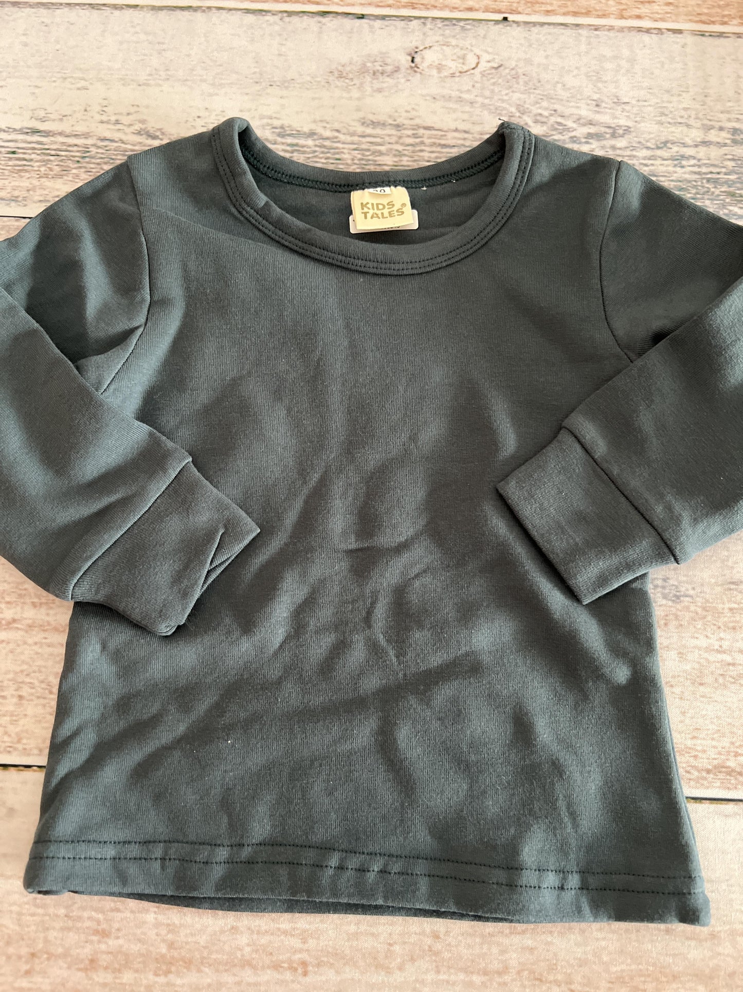 Kids tales Boys Navy Blue Long Sleeve Shirt Size: 9-12 Months Navy Blue