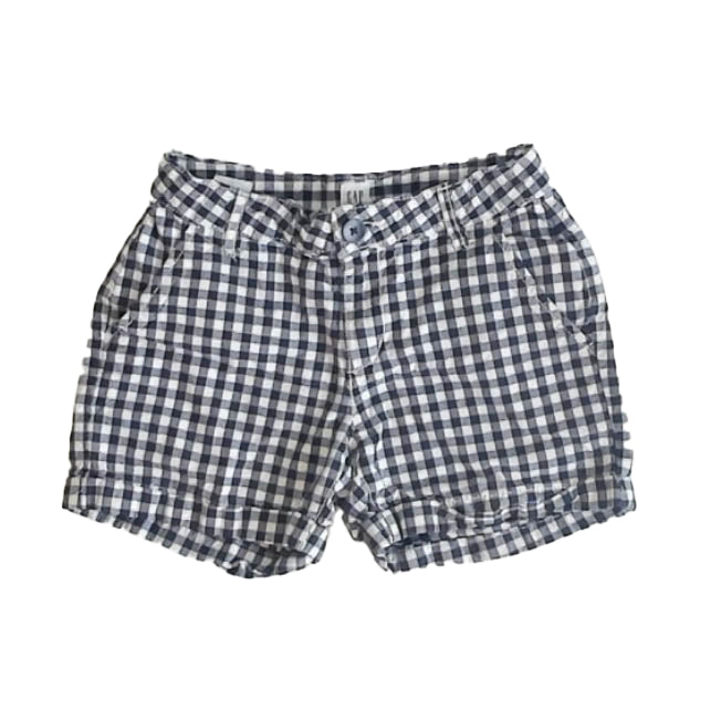 Gap Girls Navy Check Shorts Size: 8 Years Navy Check