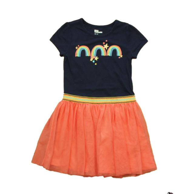 Epic Threads Girls Navy | Coral Dress Size: 6 Years