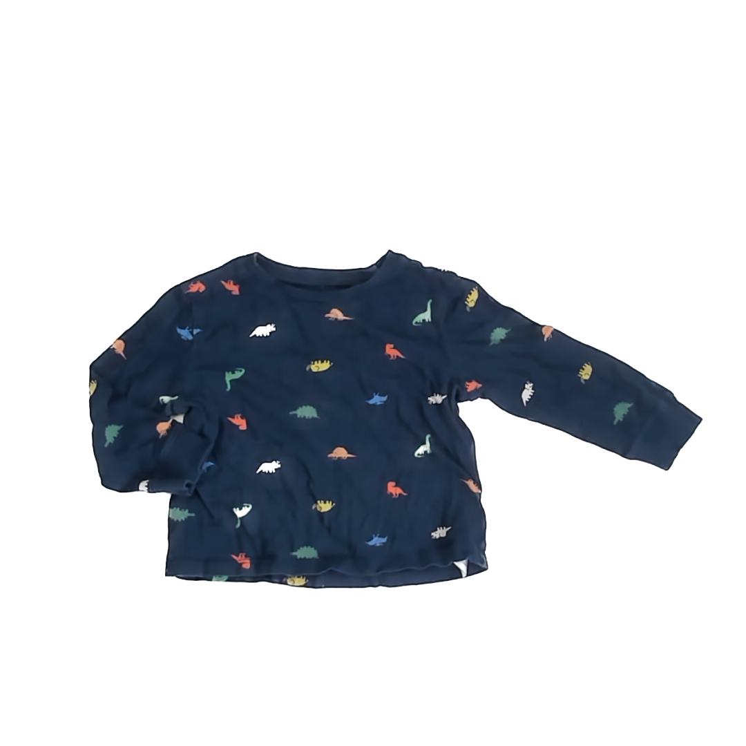 Old Navy Boys Navy | Dinosaurs Long Sleeve T-Shirt Size: 2T Navy | Dinosaurs