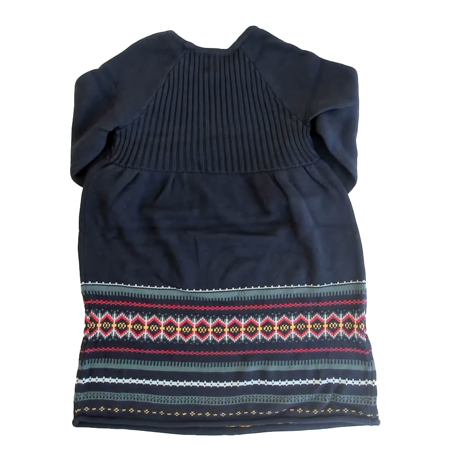Tea Collection Girls Navy Fair Isle Sweater Dress Size: 8 Years Navy Fair Isle