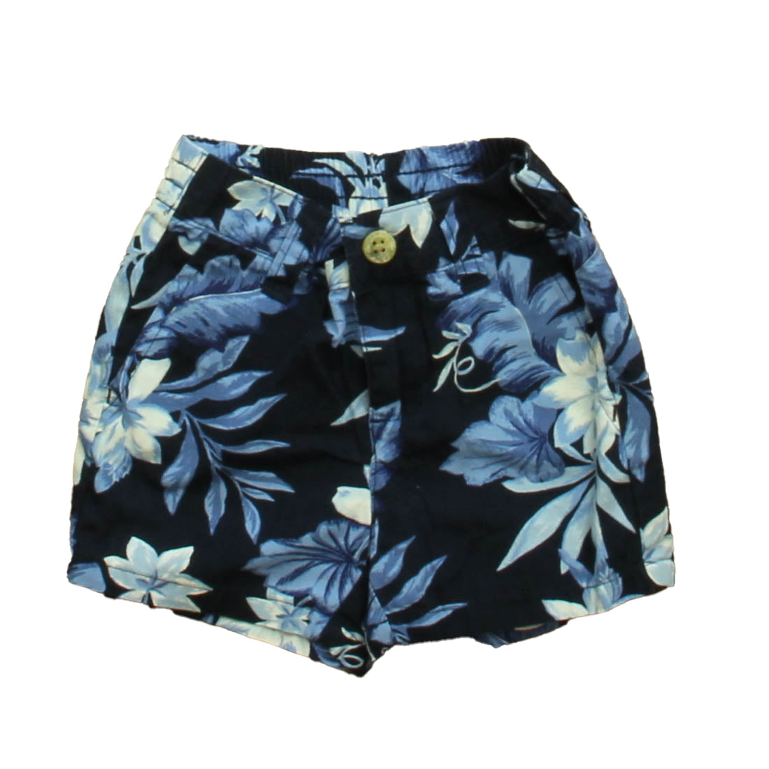 Janie and Jack Boys Navy Floral Shorts Size: 3-6 Months Navy Floral
